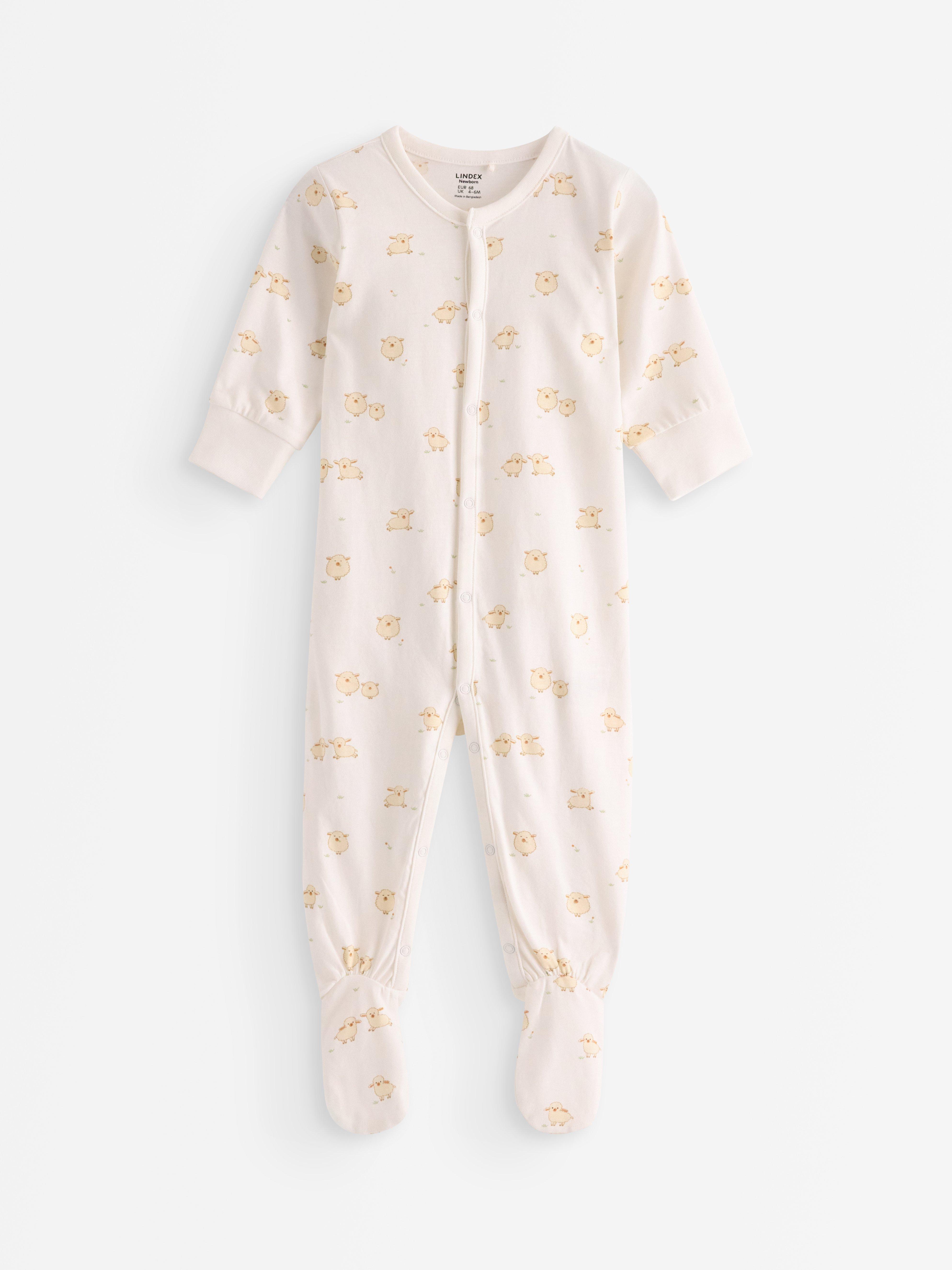 Pyjamasoverall - Barn - Vit