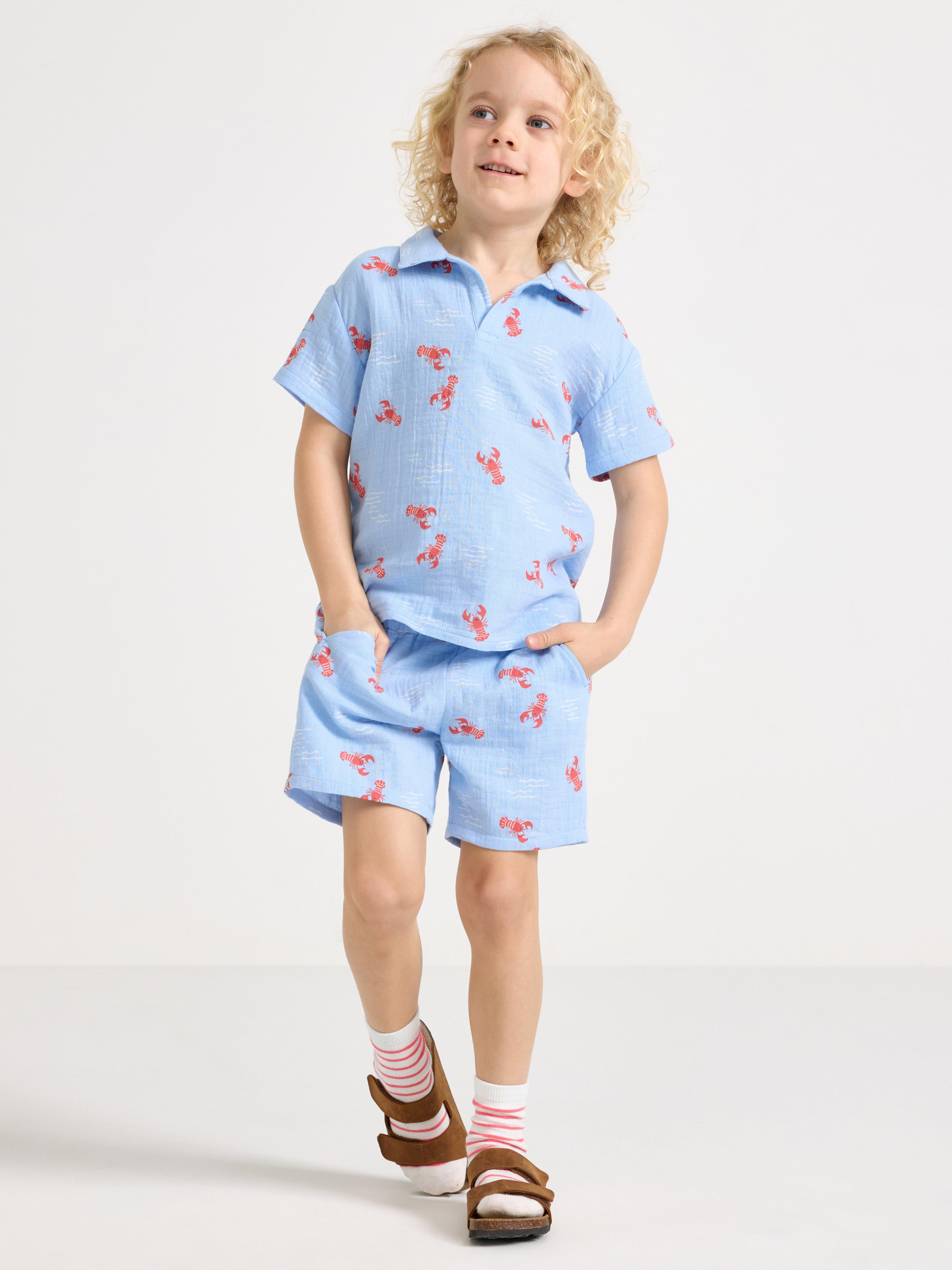 Shorts - Børn - Blå