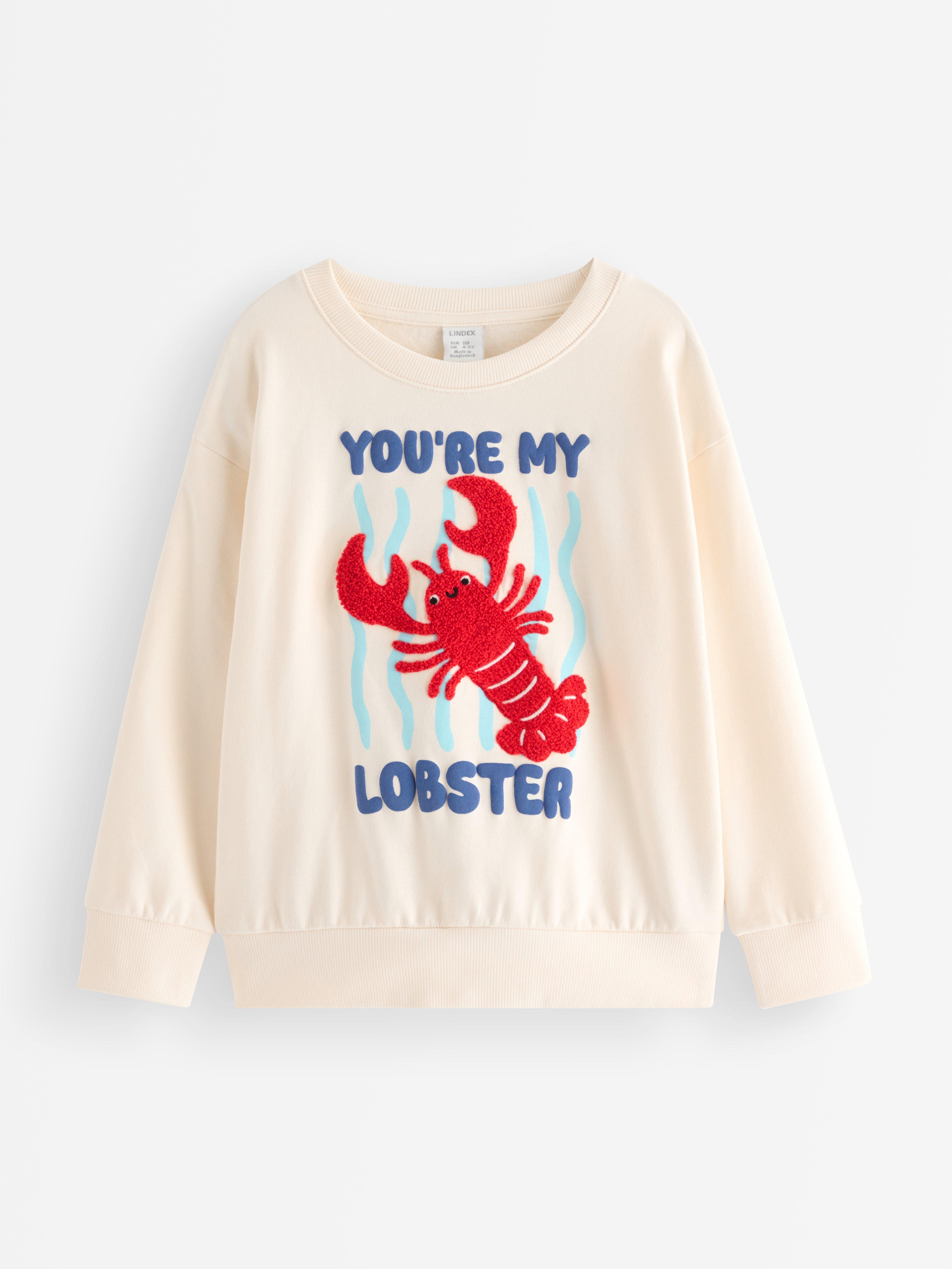 Sweatshirt - Barn - Vit