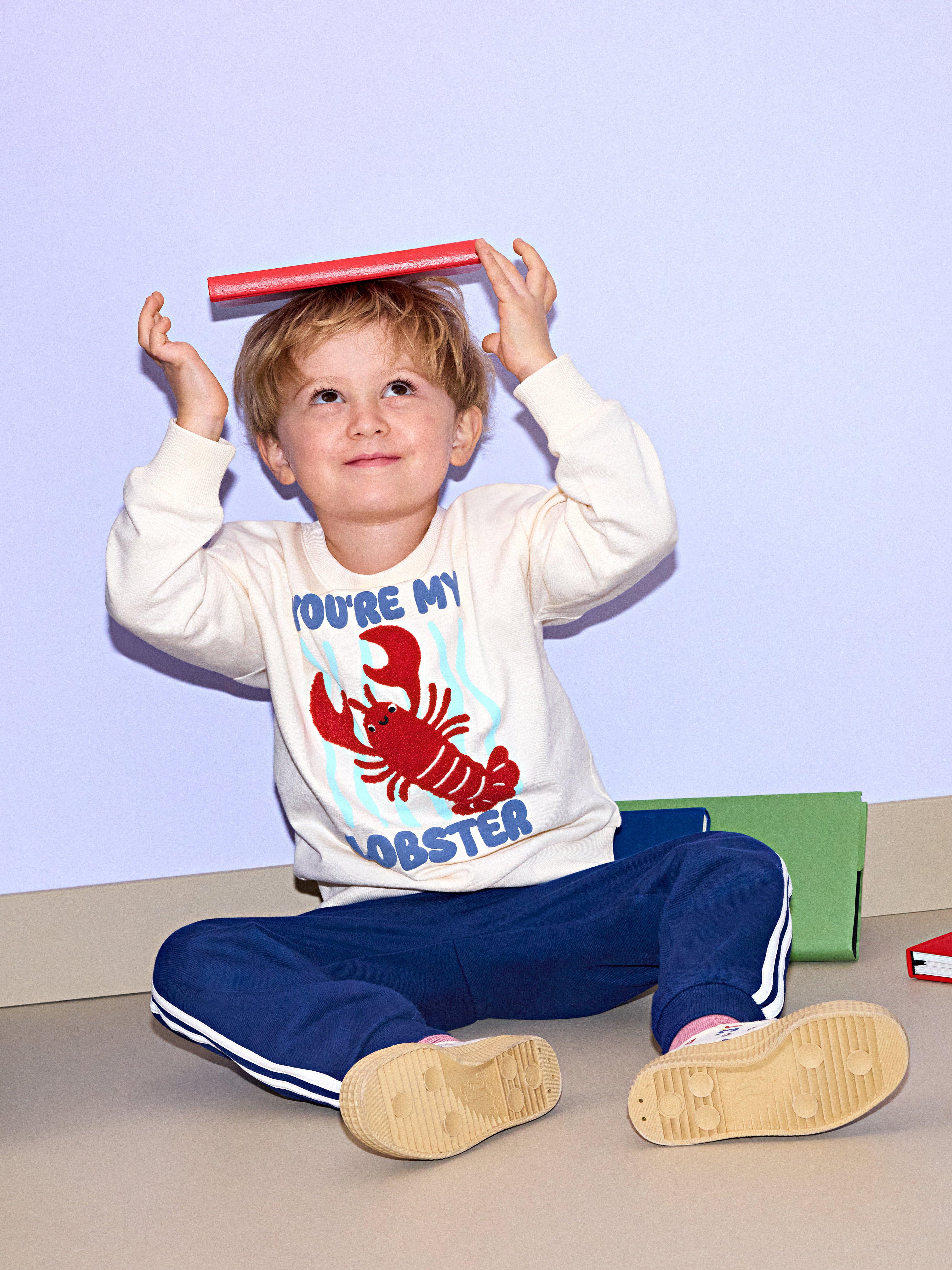 Sweatshirt - Barn - Vit