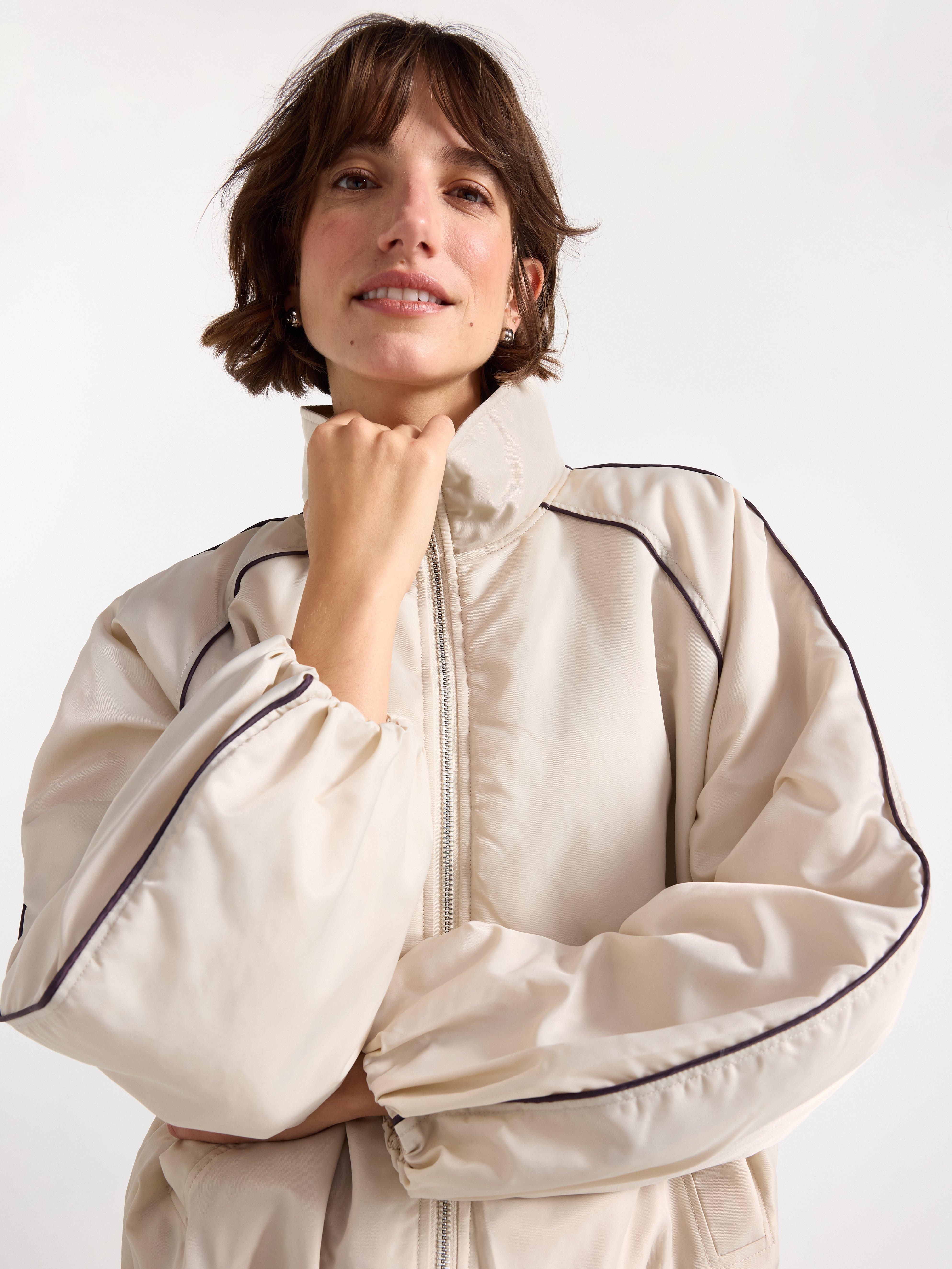 Bomber Jacket - Womens Wear - Beige