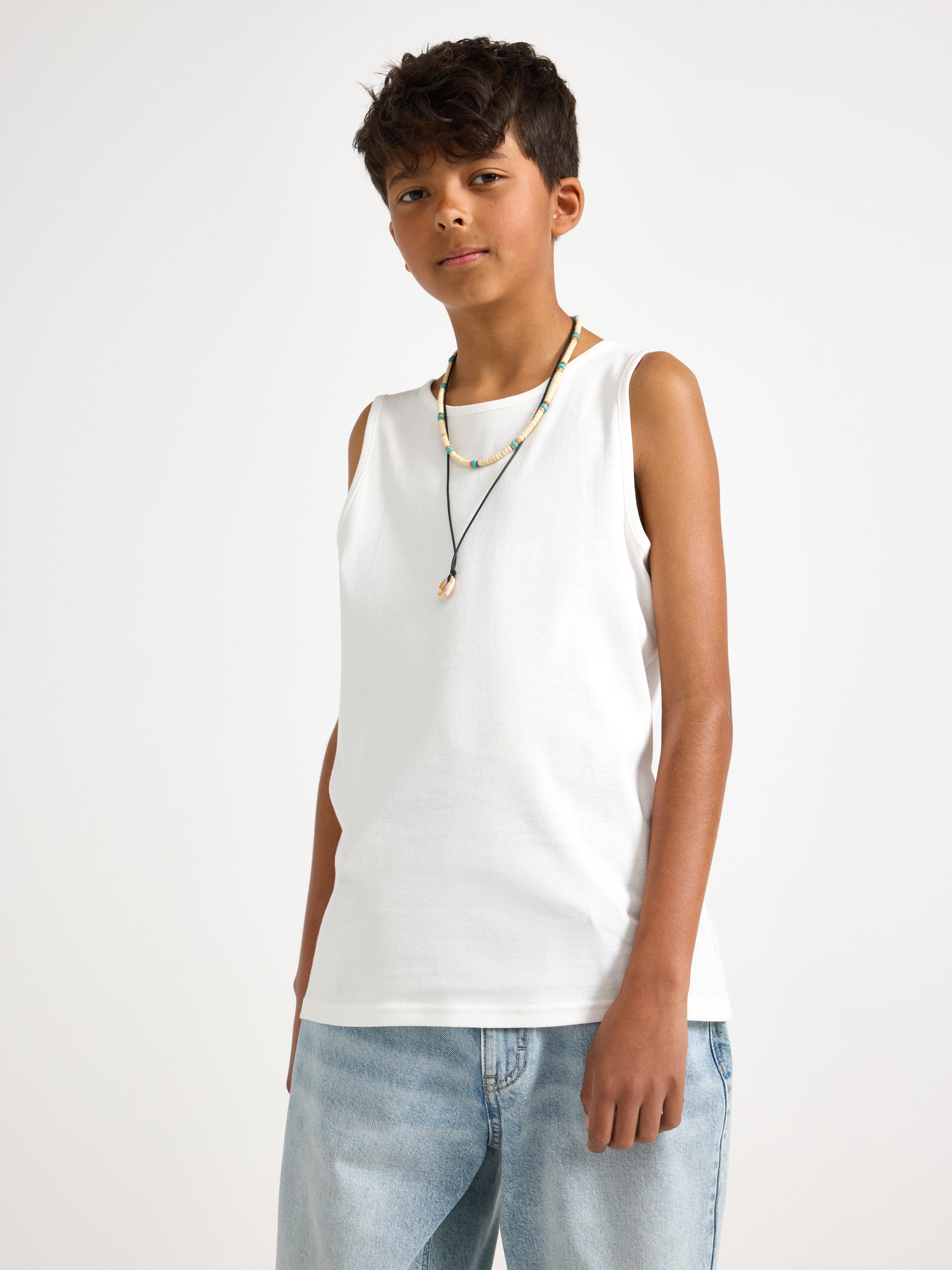 Tanktop - Børn - Hvid