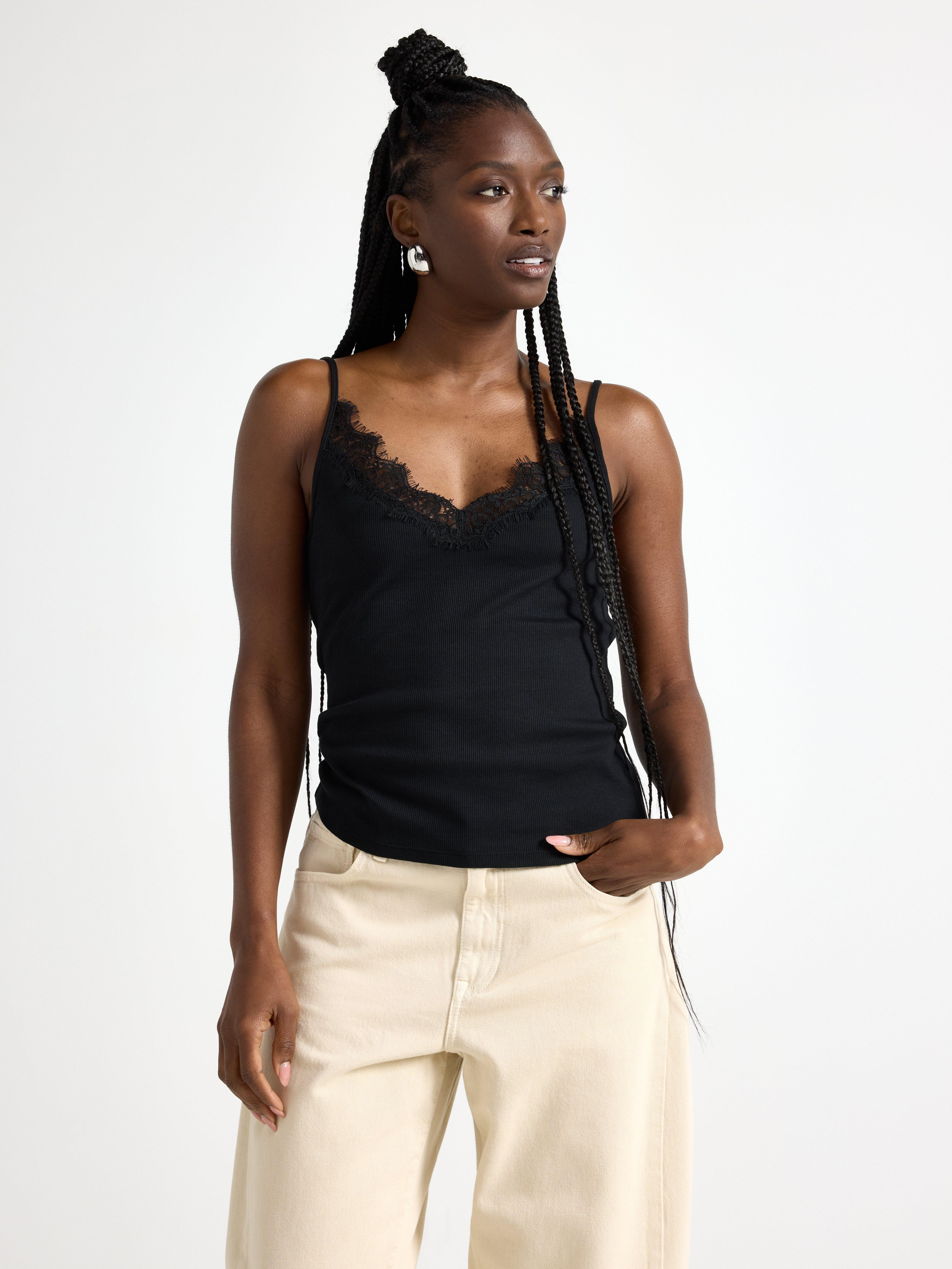 Ribbed camisole | Lindex