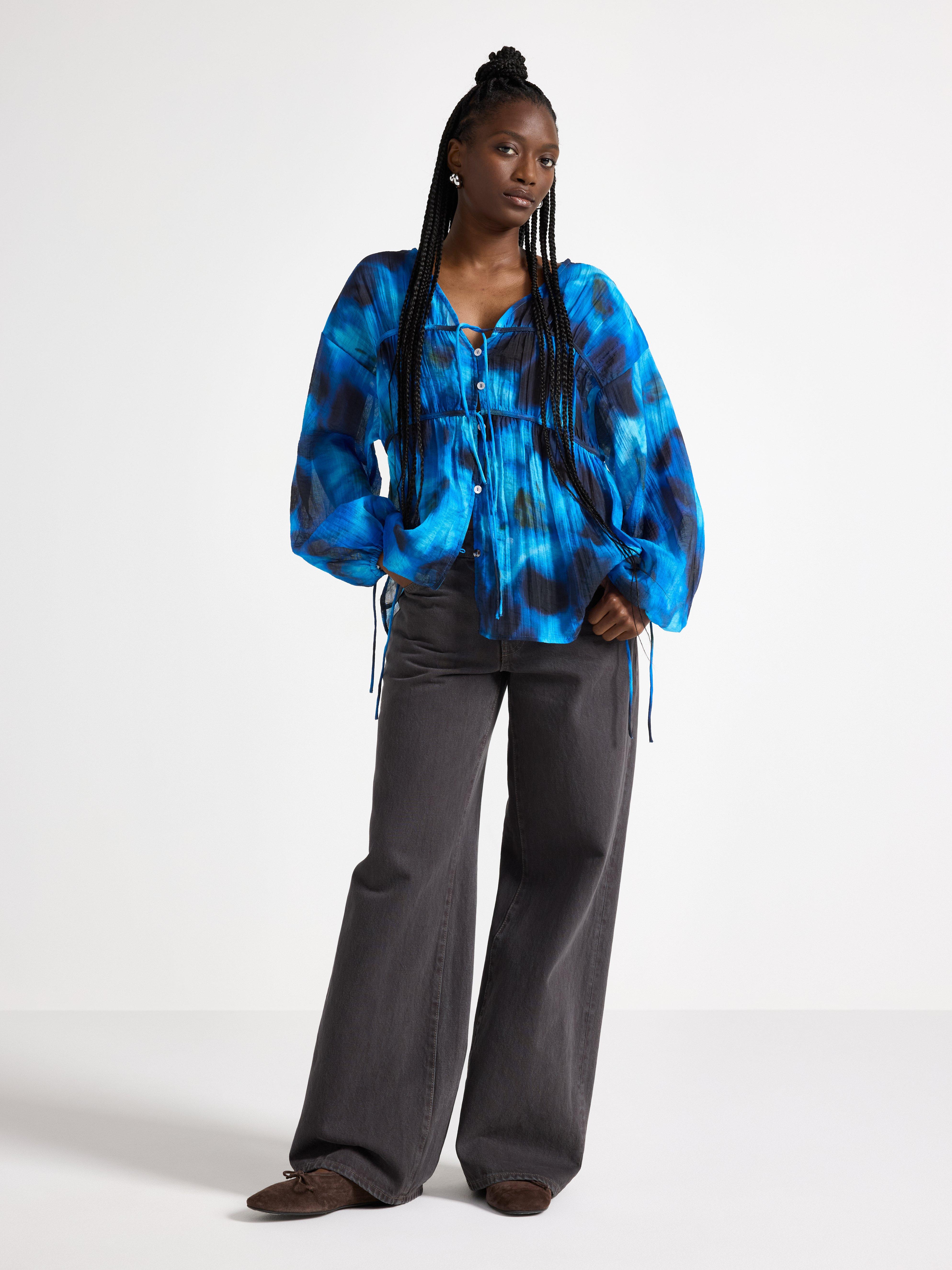 Bluse - Dame - Blå
