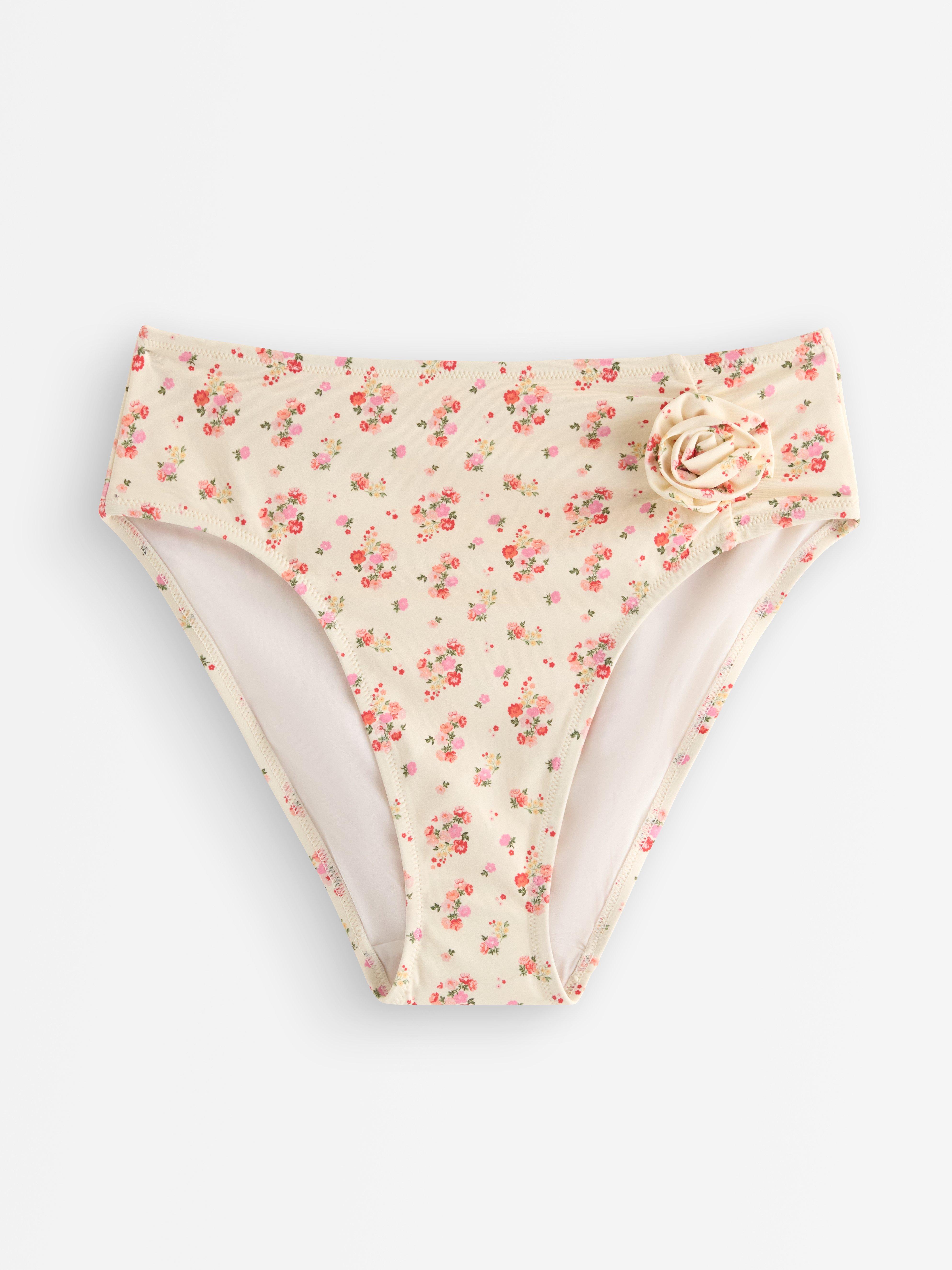 Bikini s vysokým pasem - Spodní prádlo - Růžová