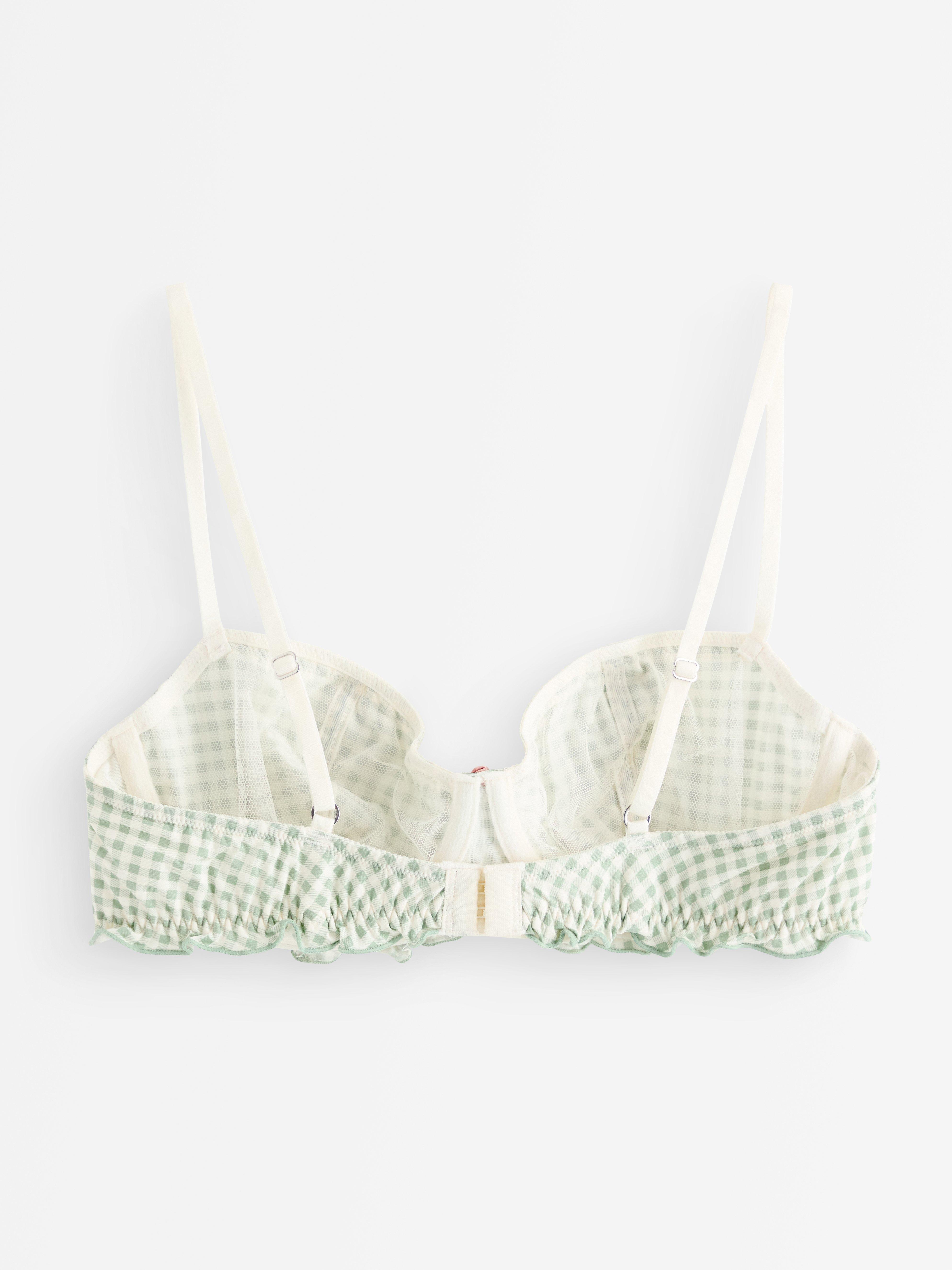 Unpadded Bra - Lingerie - Green