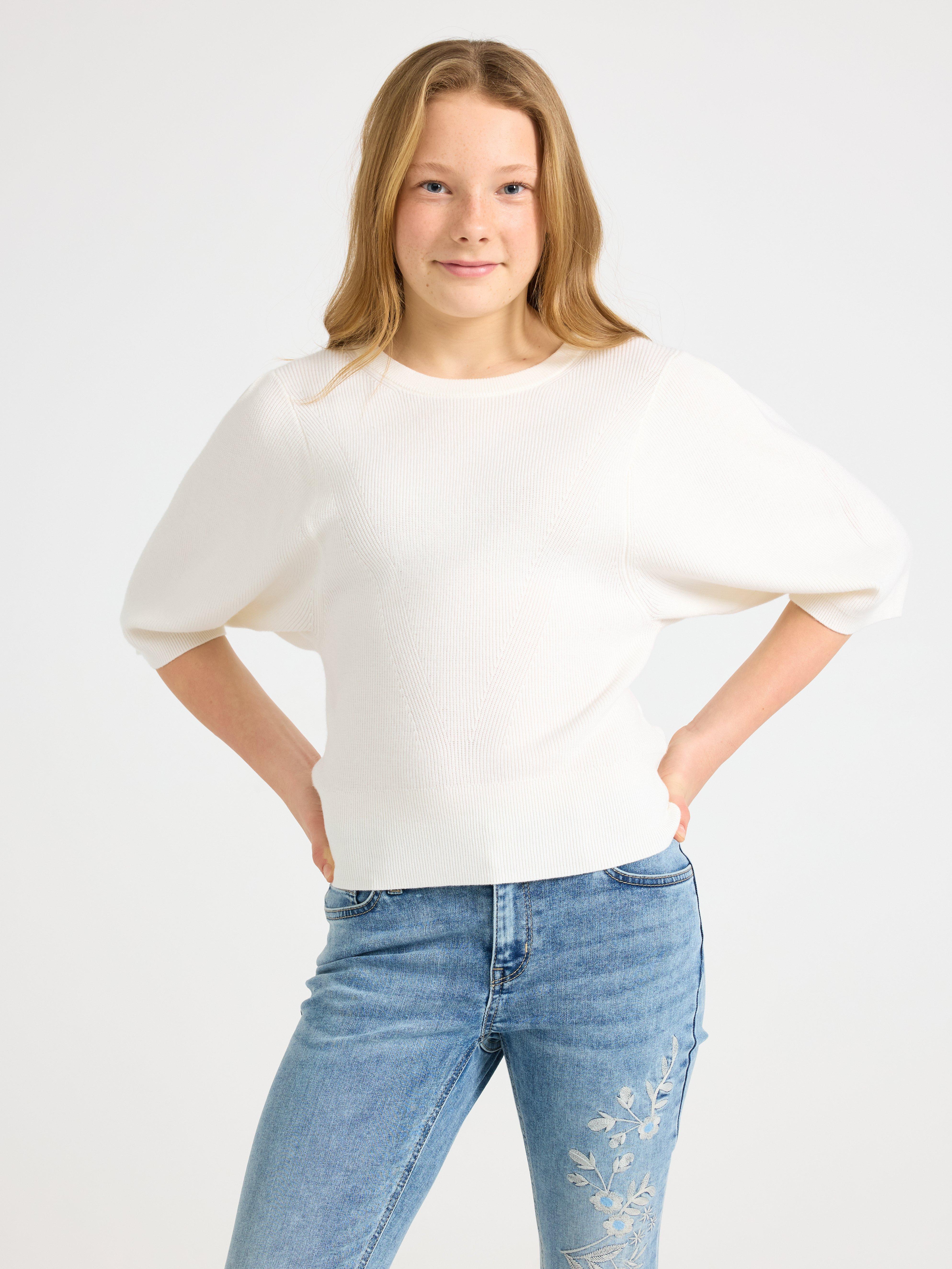 Top - Kids Wear - White