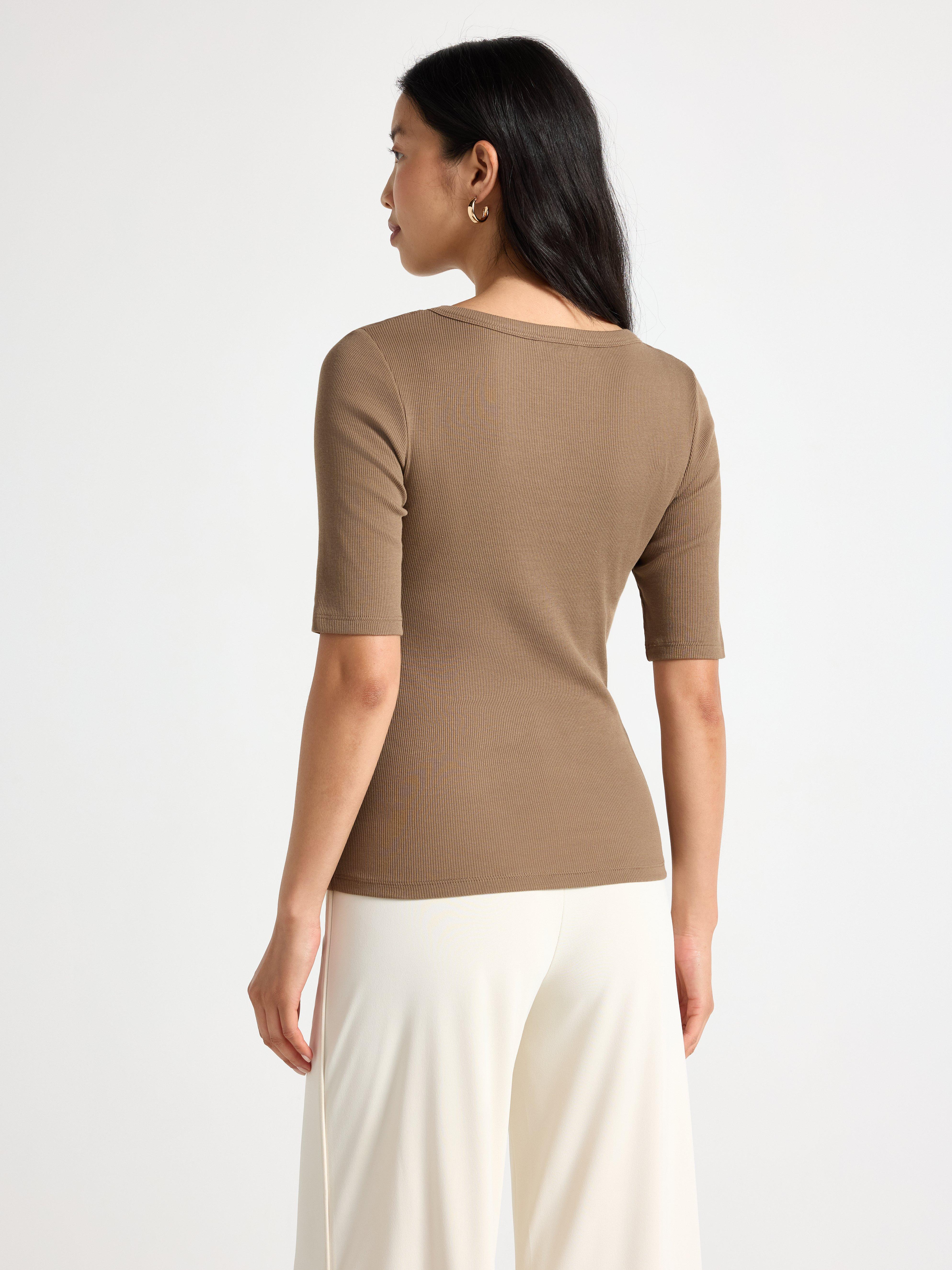 Top - Dame - Brun