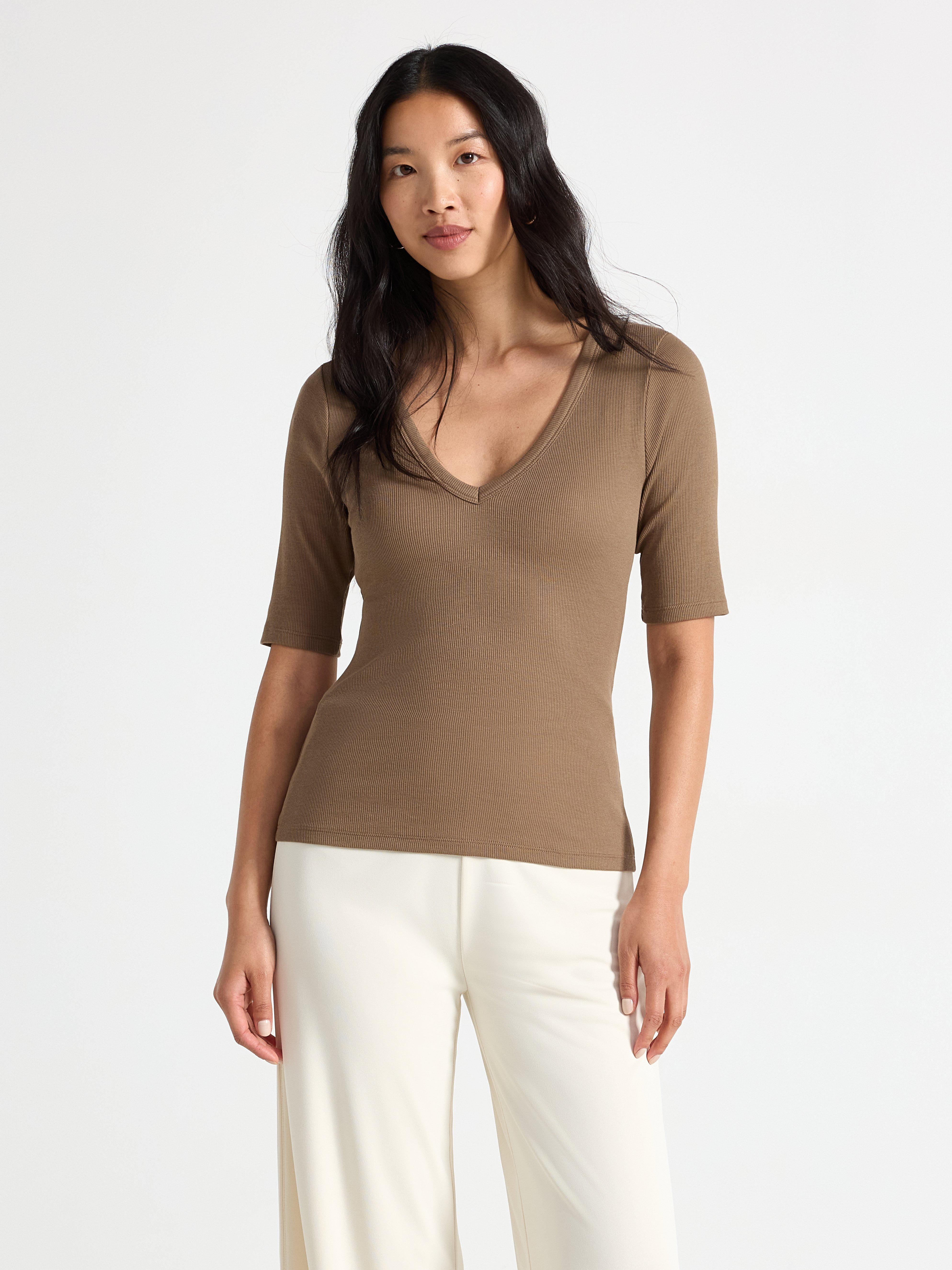 Top - Dame - Brun
