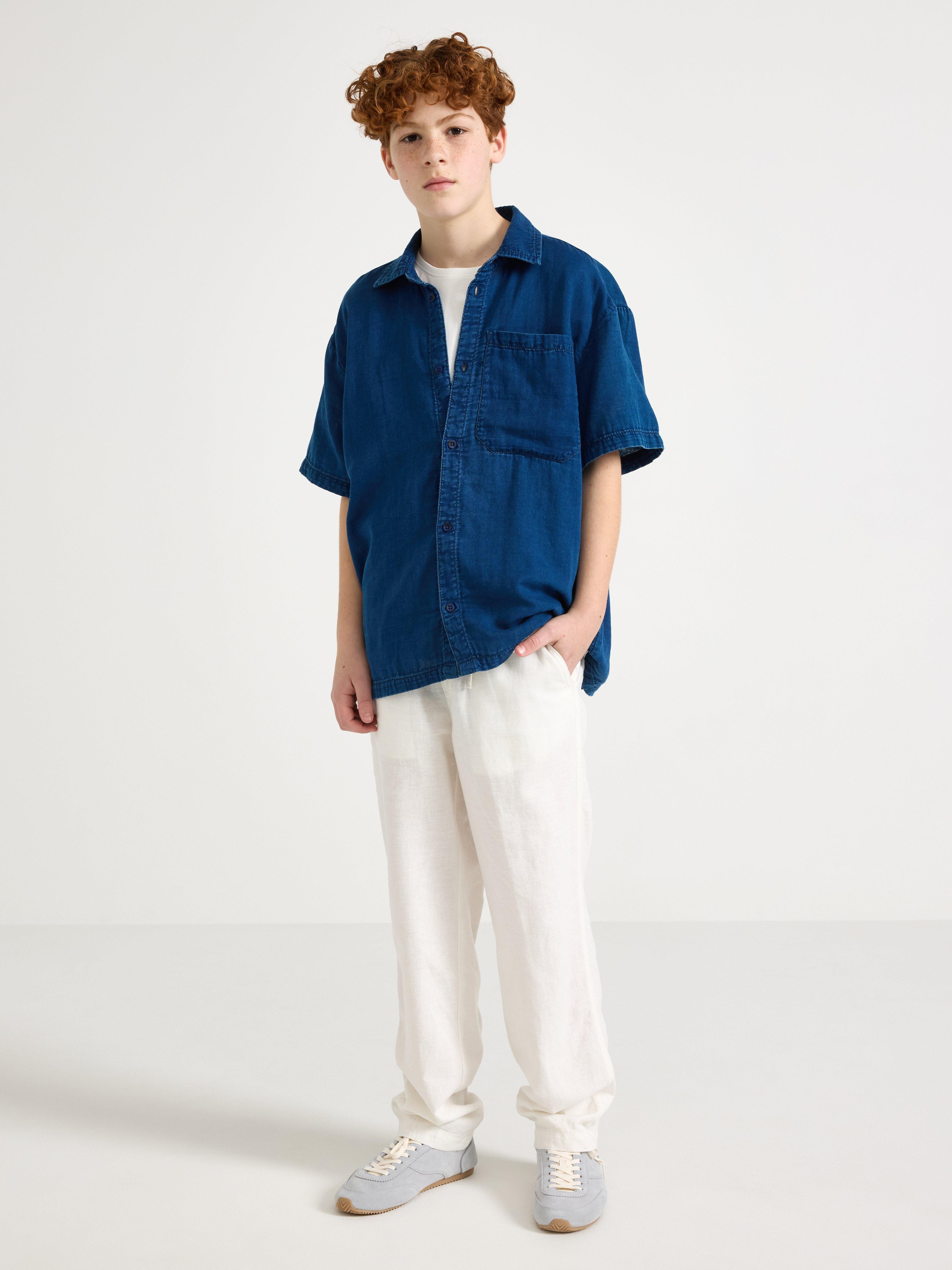 Košeľa - Deti - Modrá