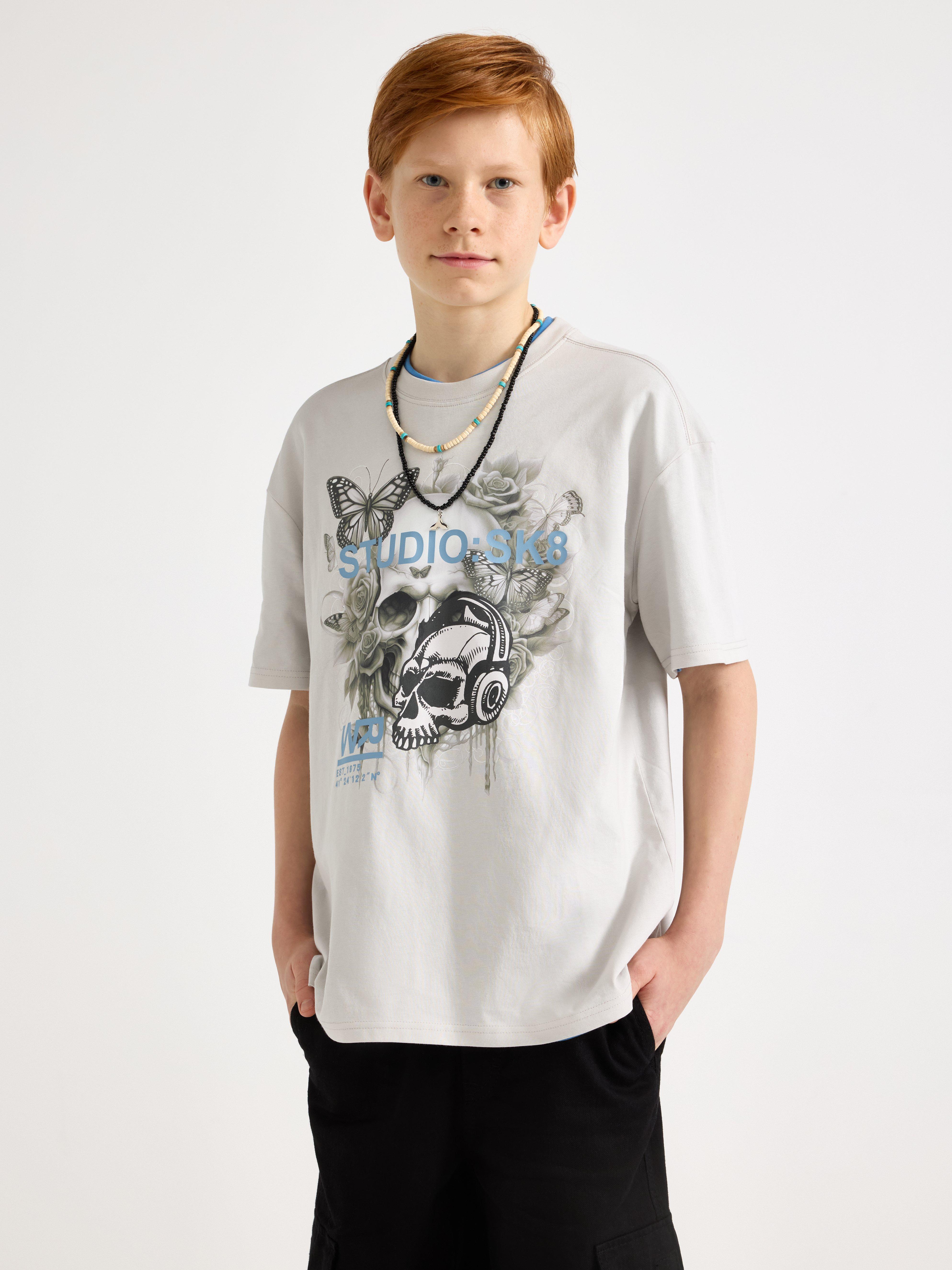 T-shirt - Børn - Grå