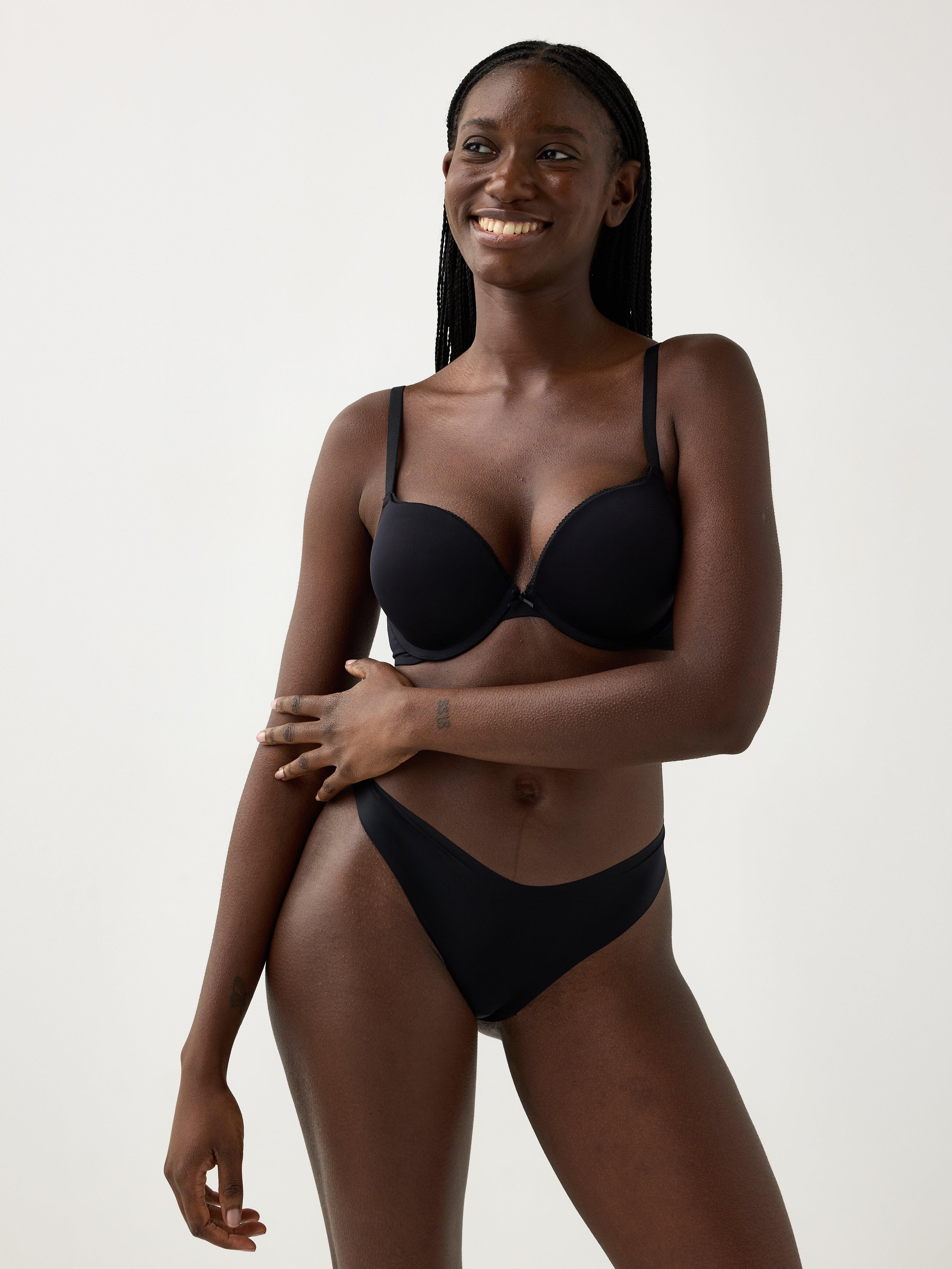 Linnea push up-bh - Undertøj - Sort