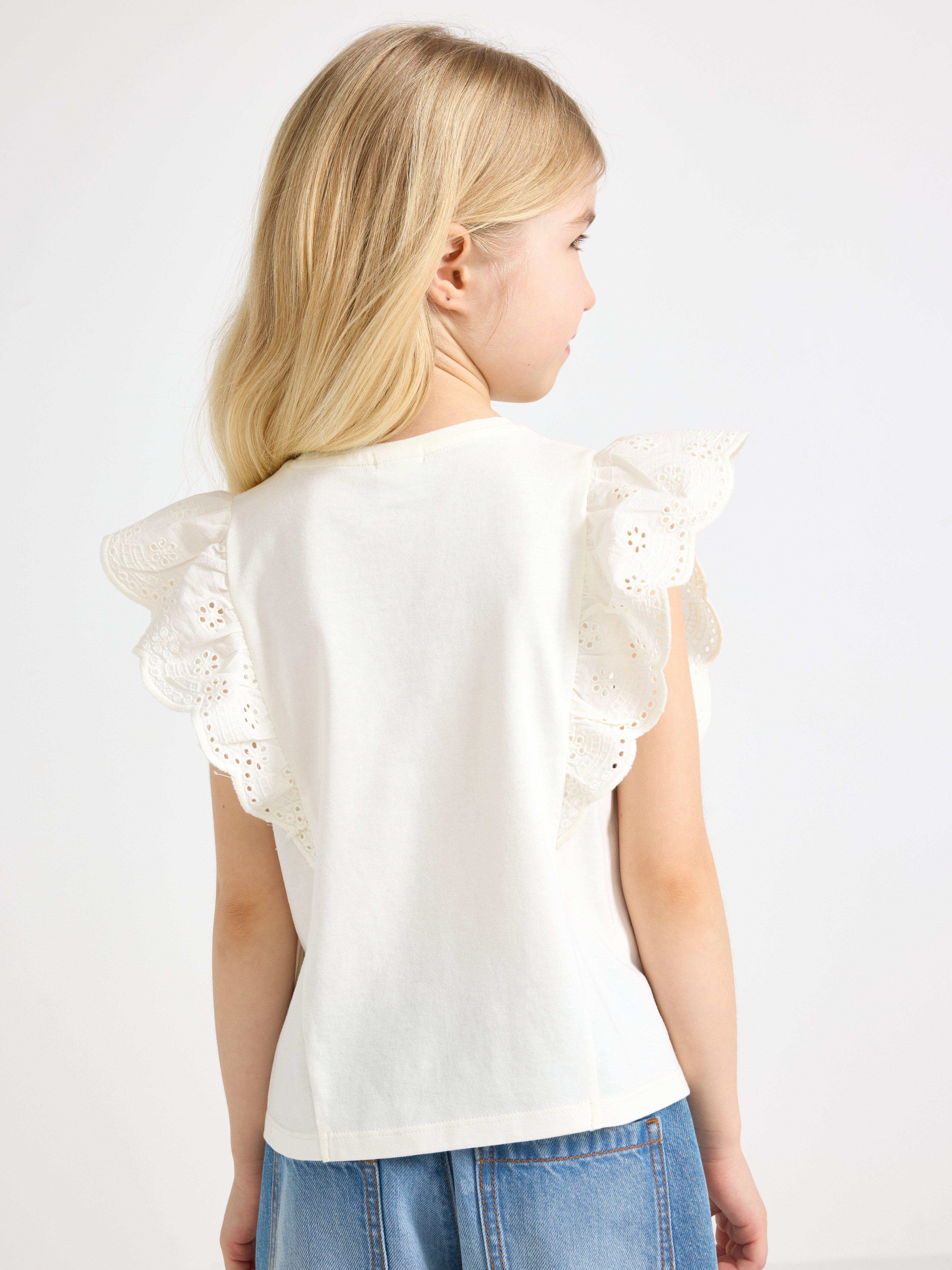 Top - Kids Wear - White
