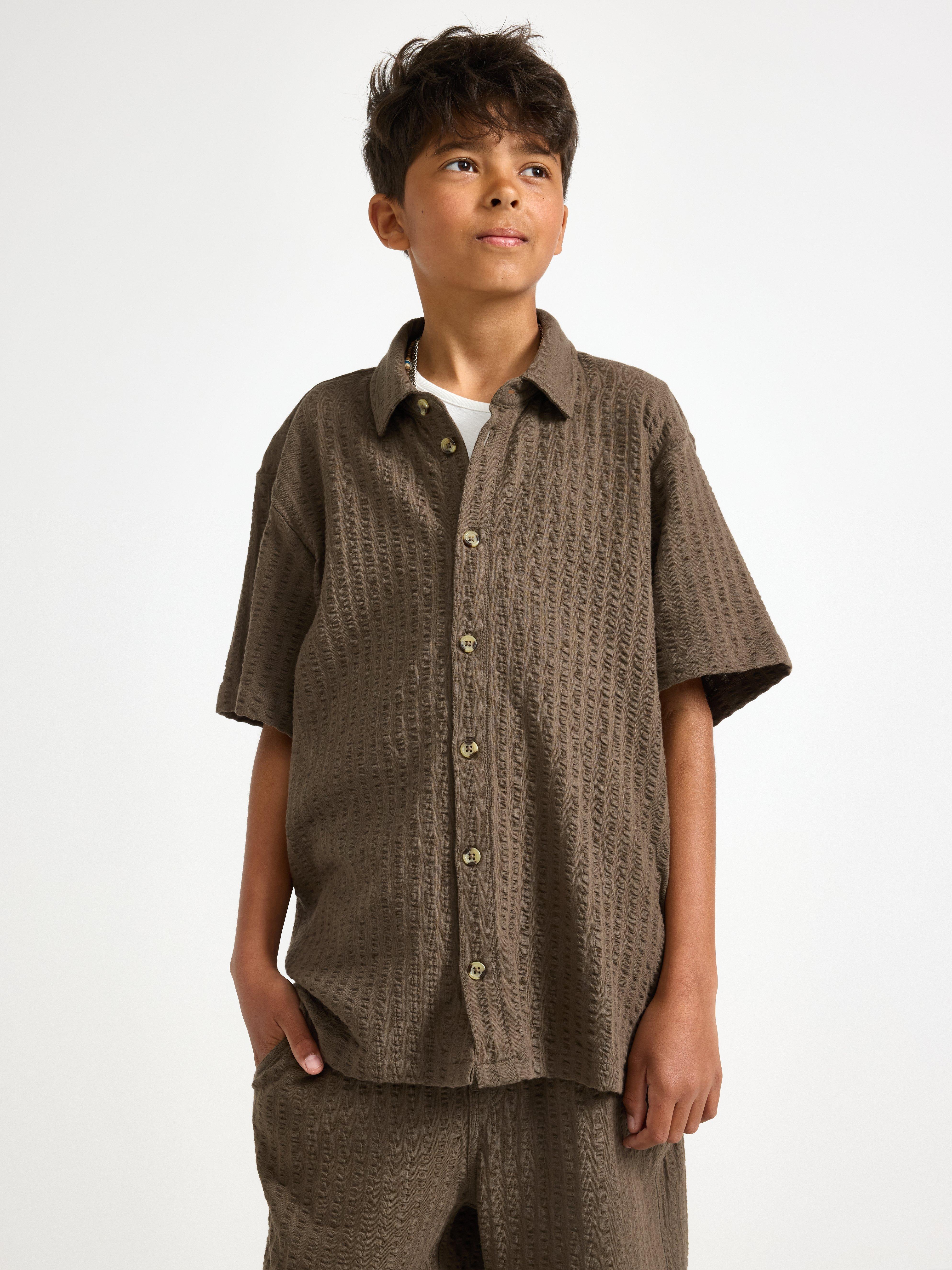 Shirt - Kids Wear - Brown