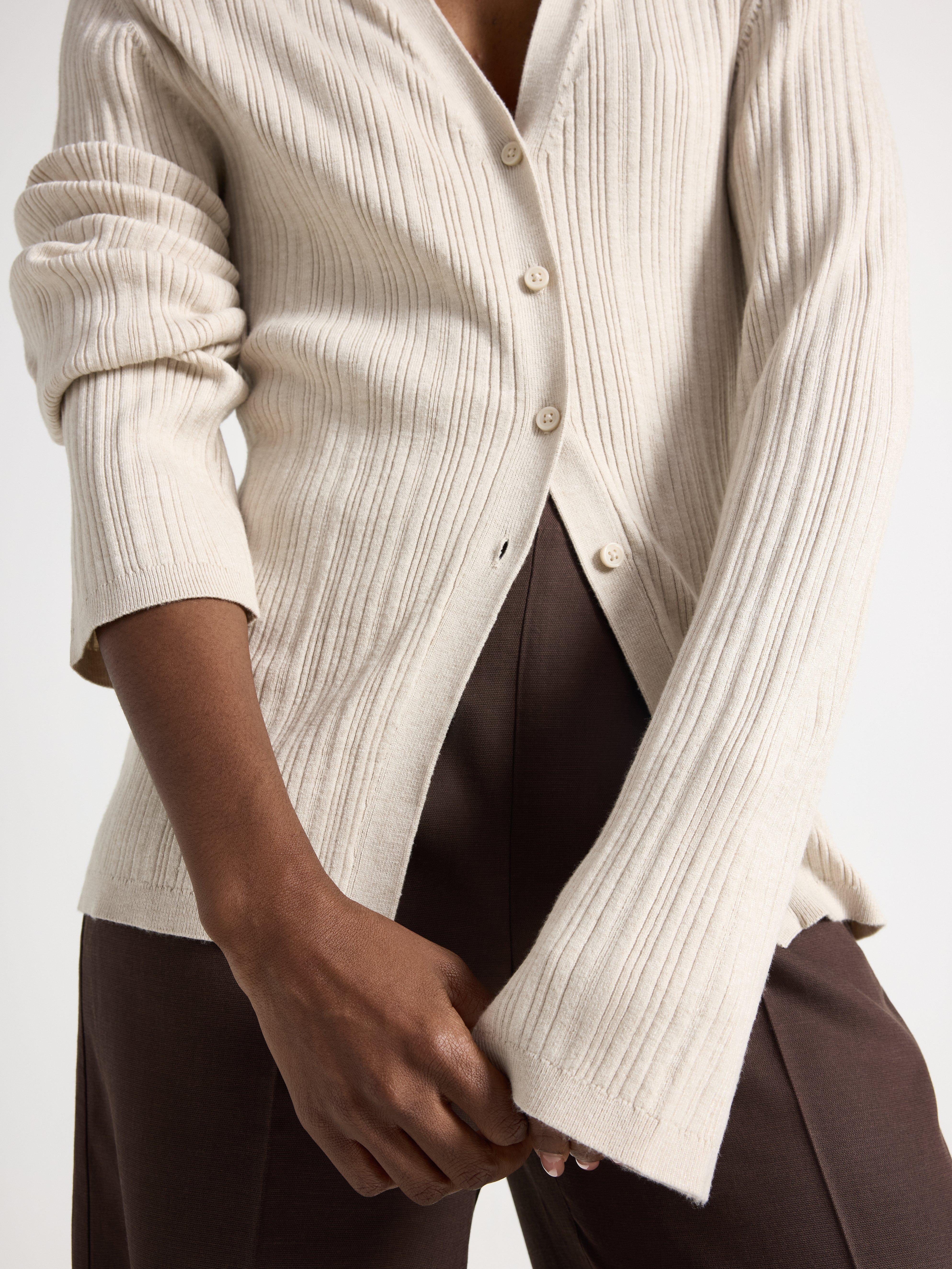 Cardigan - Dam - Beige
