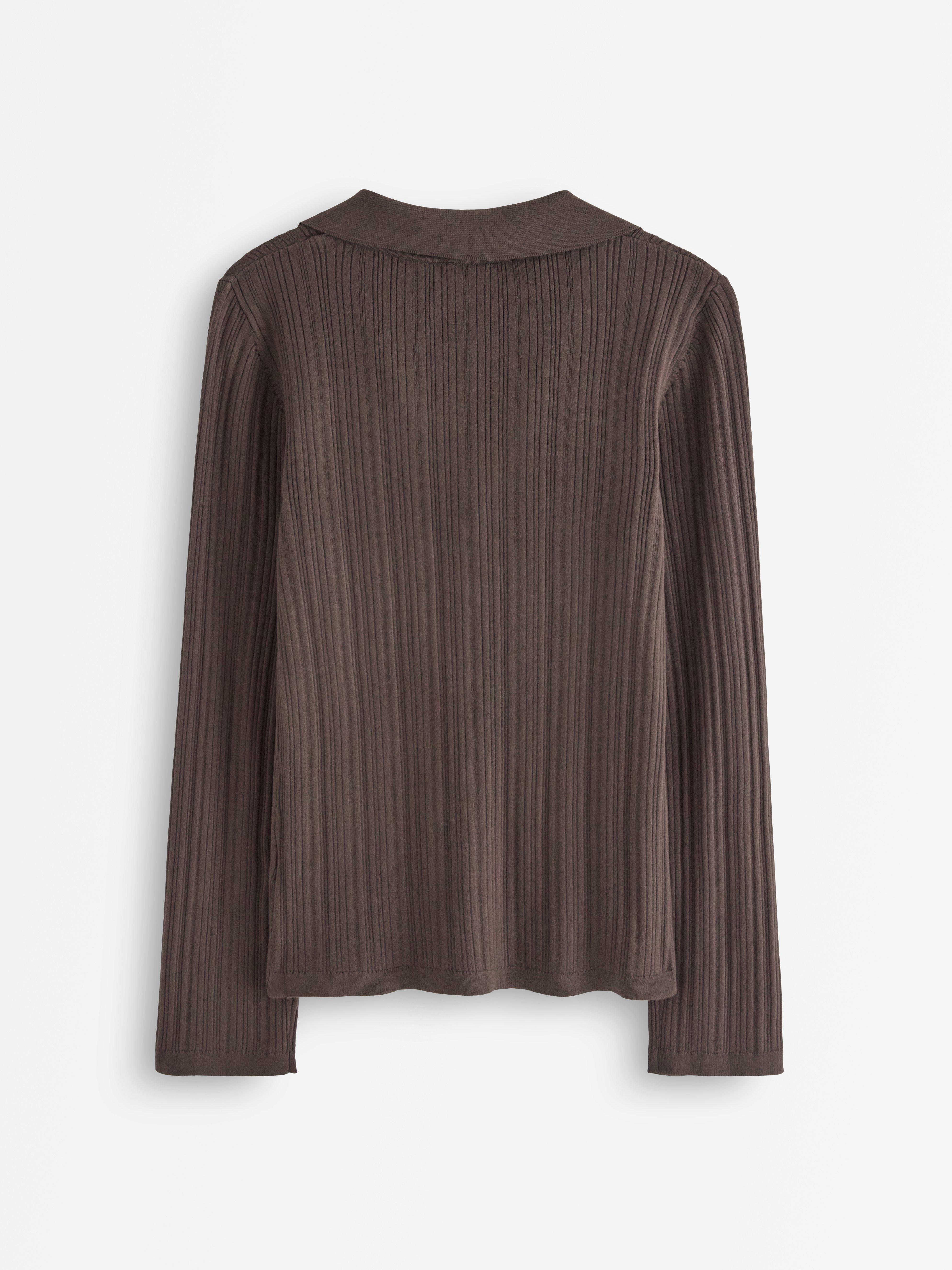 Cardigan - Dame - Brun