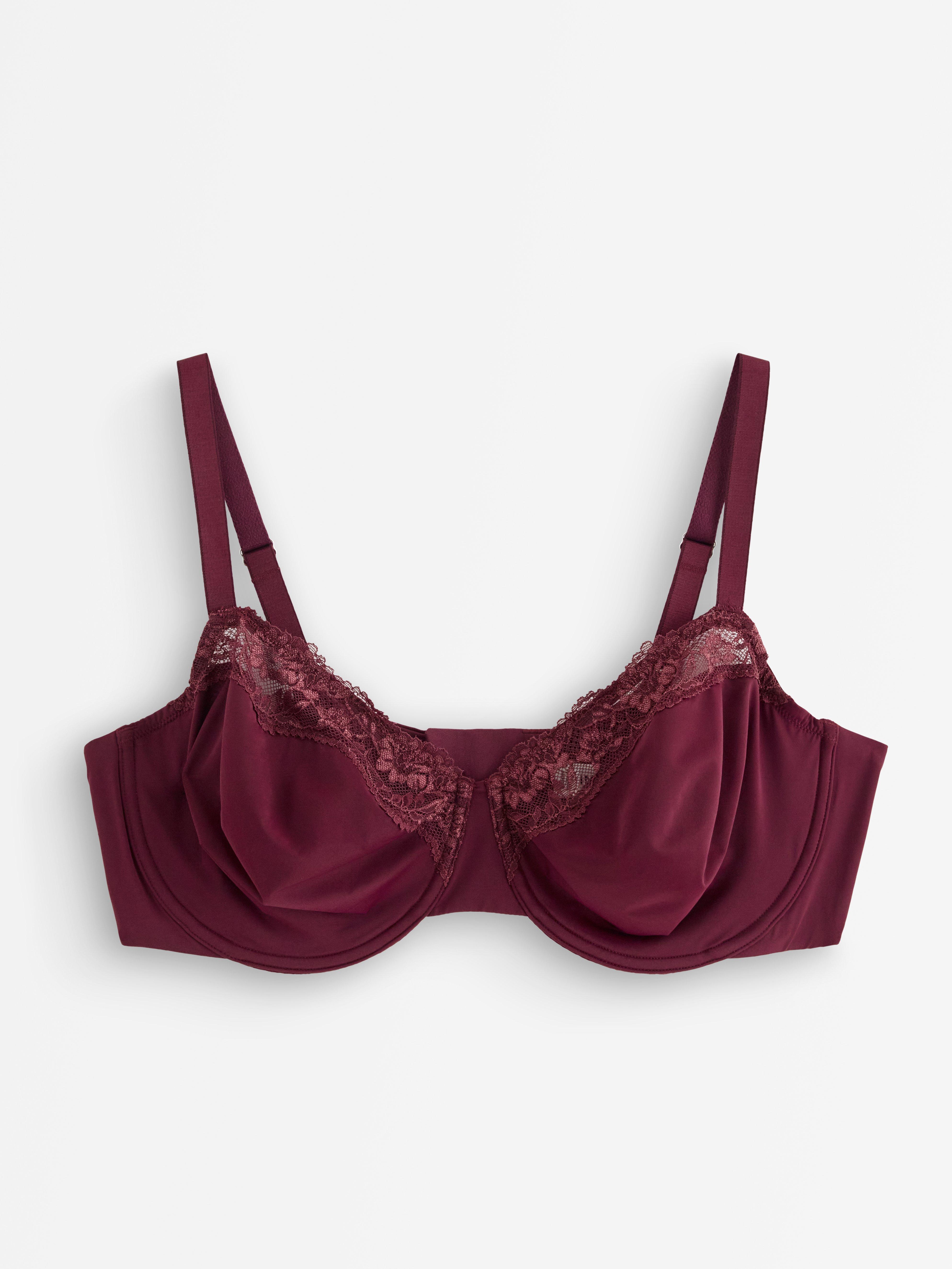 Unpadded Bra - Lingerie - Red