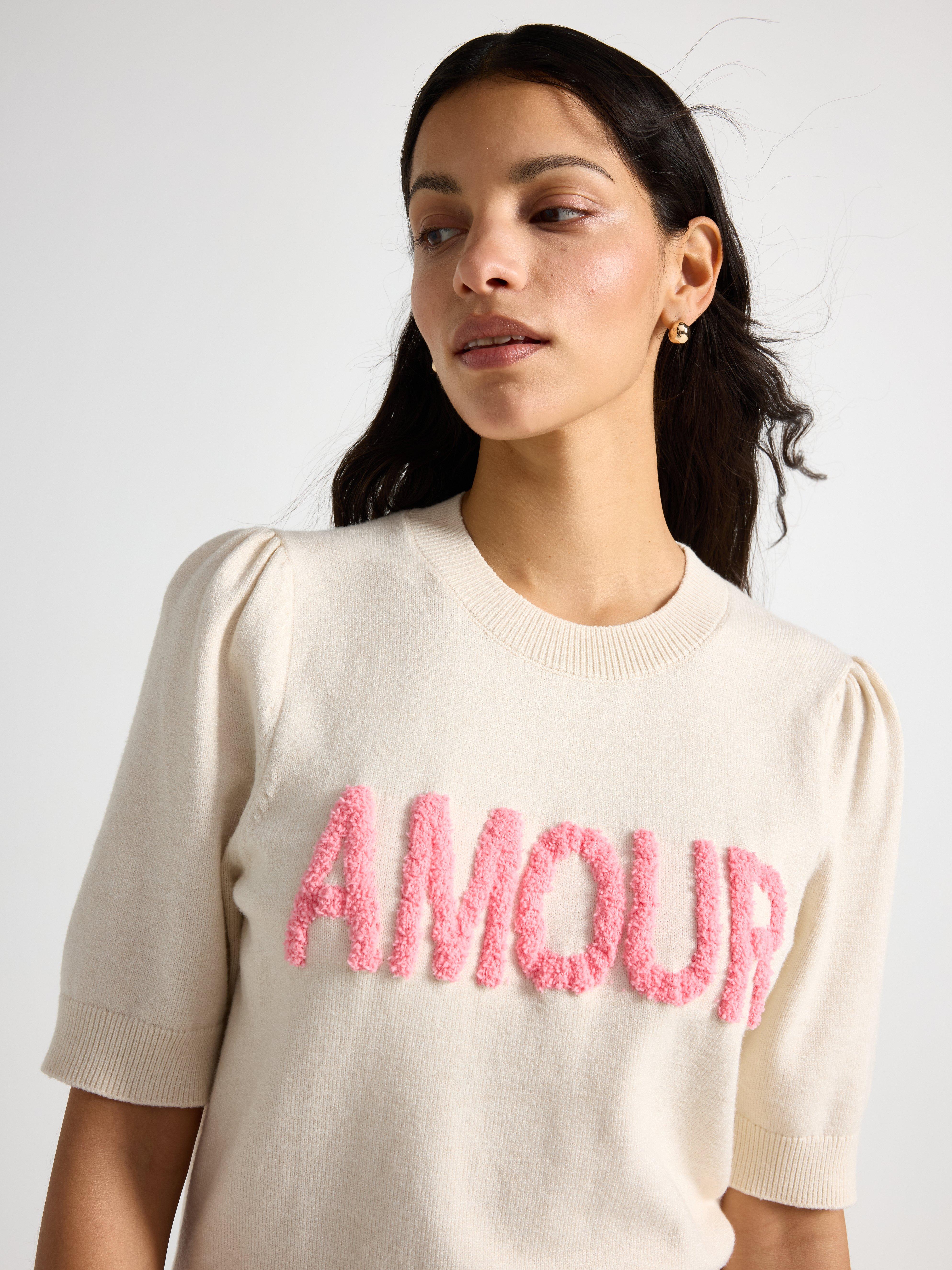 Sweater - Dame - Beige