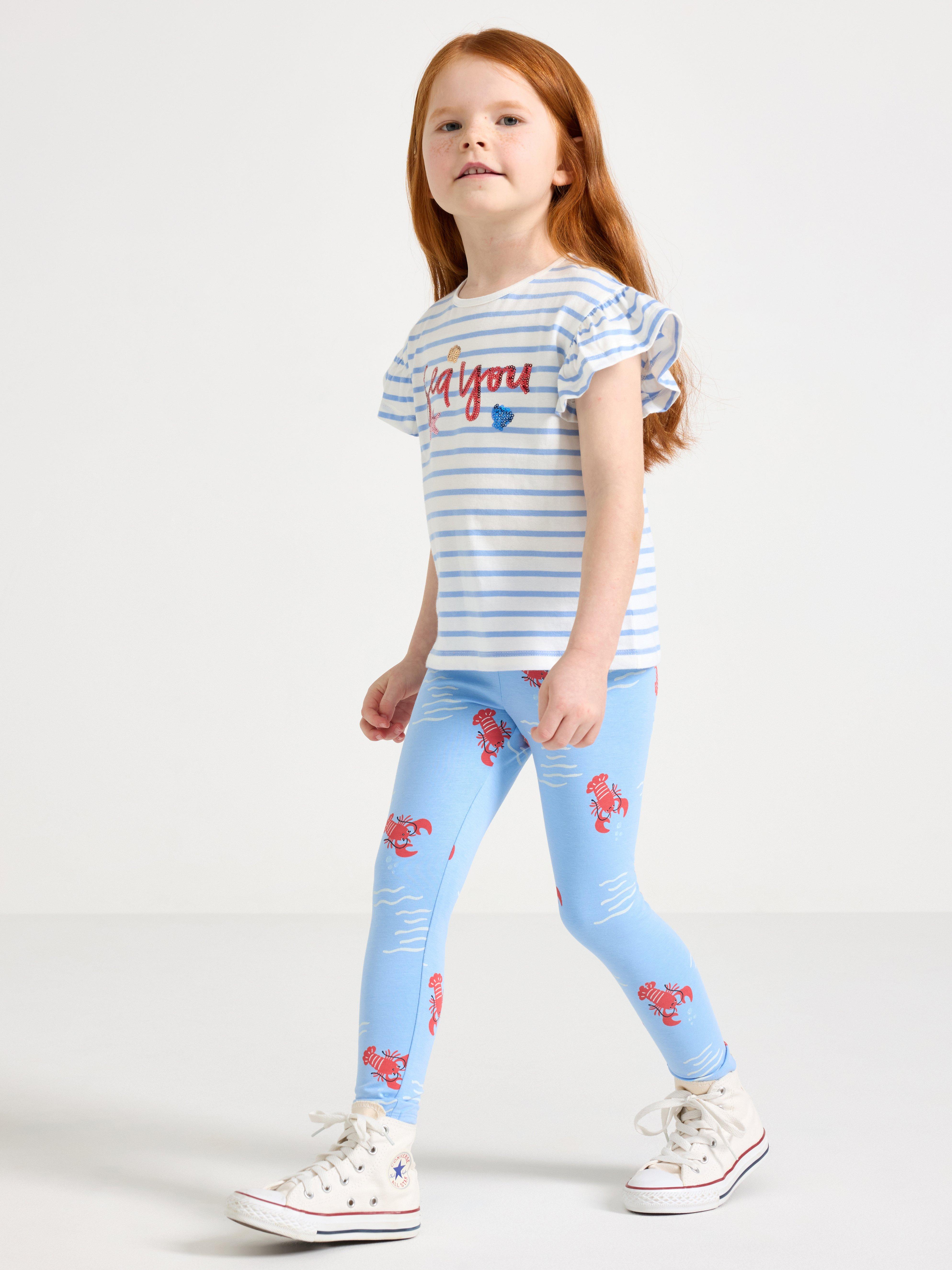 Leggings - Børn - Blå