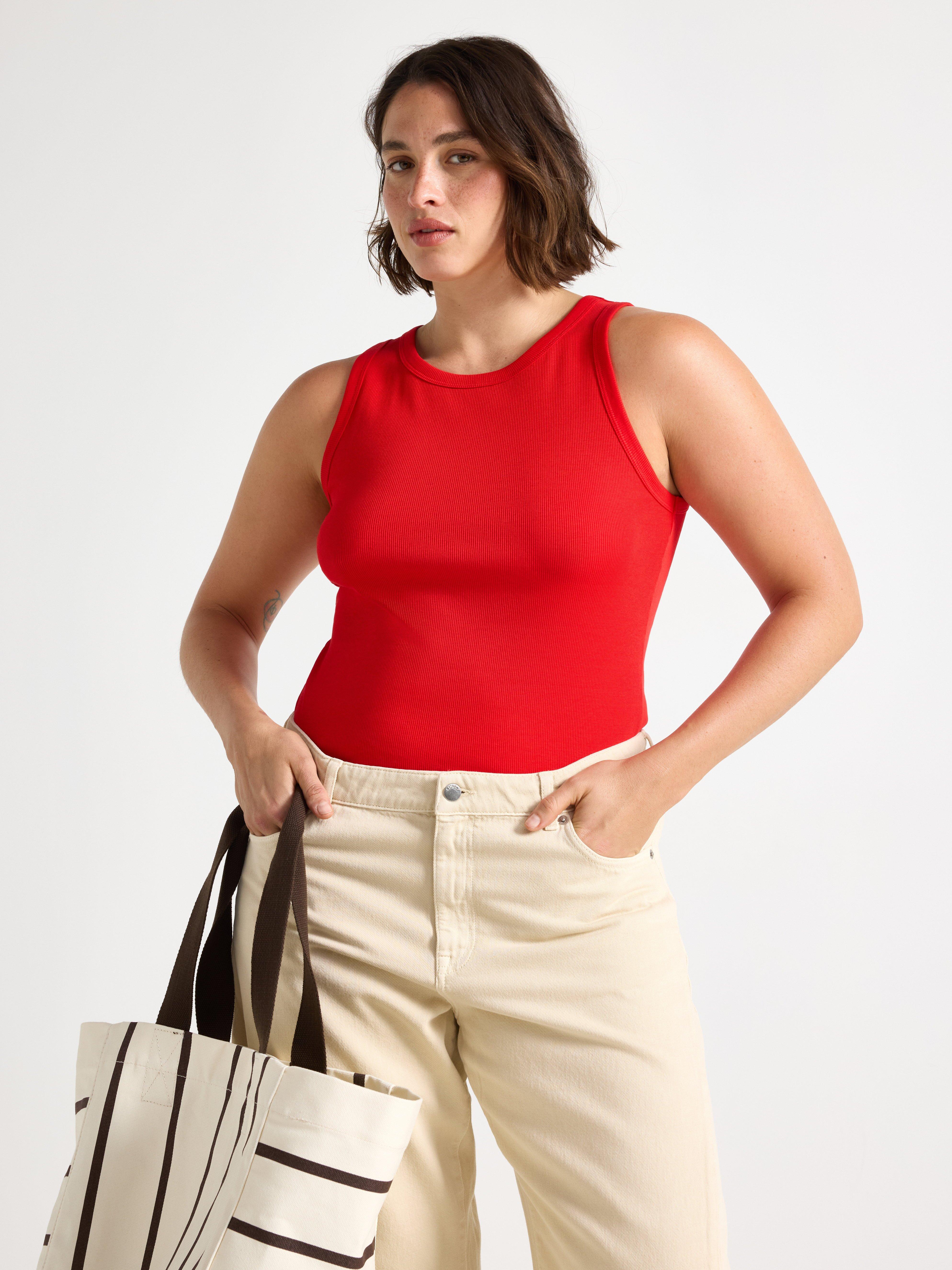 Tank Top - Womens Wear - Red