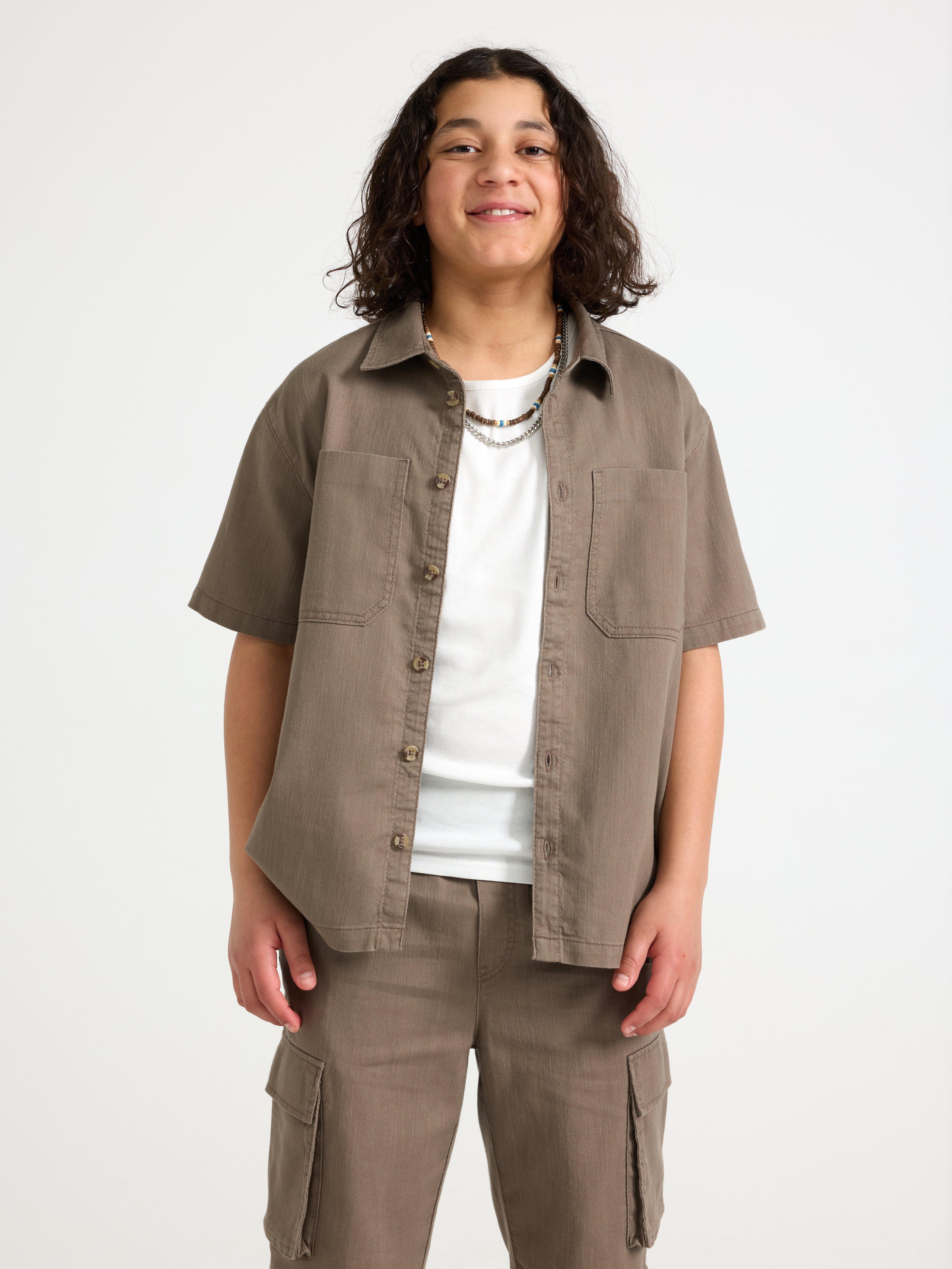 Shirt - Kids Wear - Brown