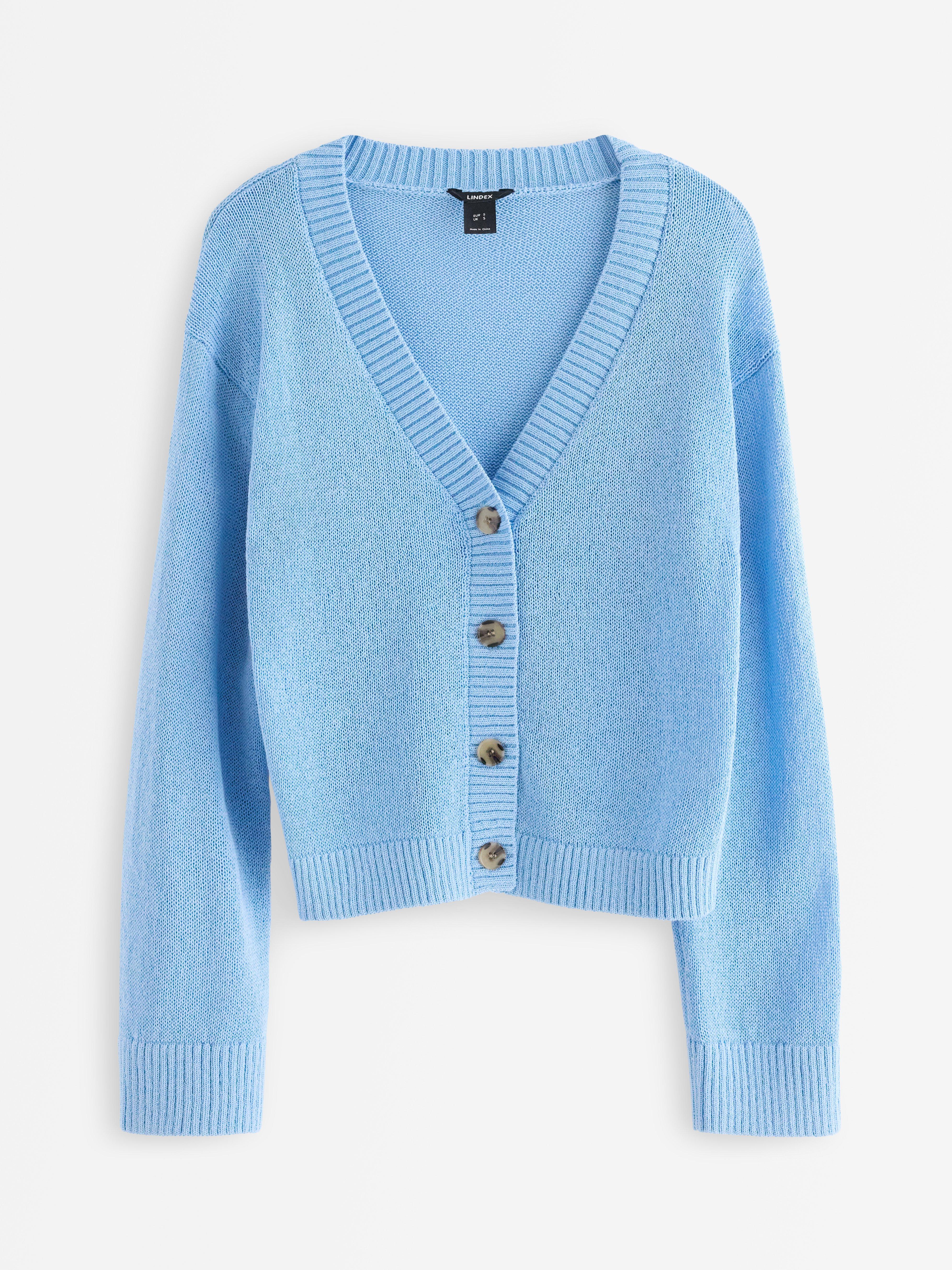 Cardigan - Dam - Blå