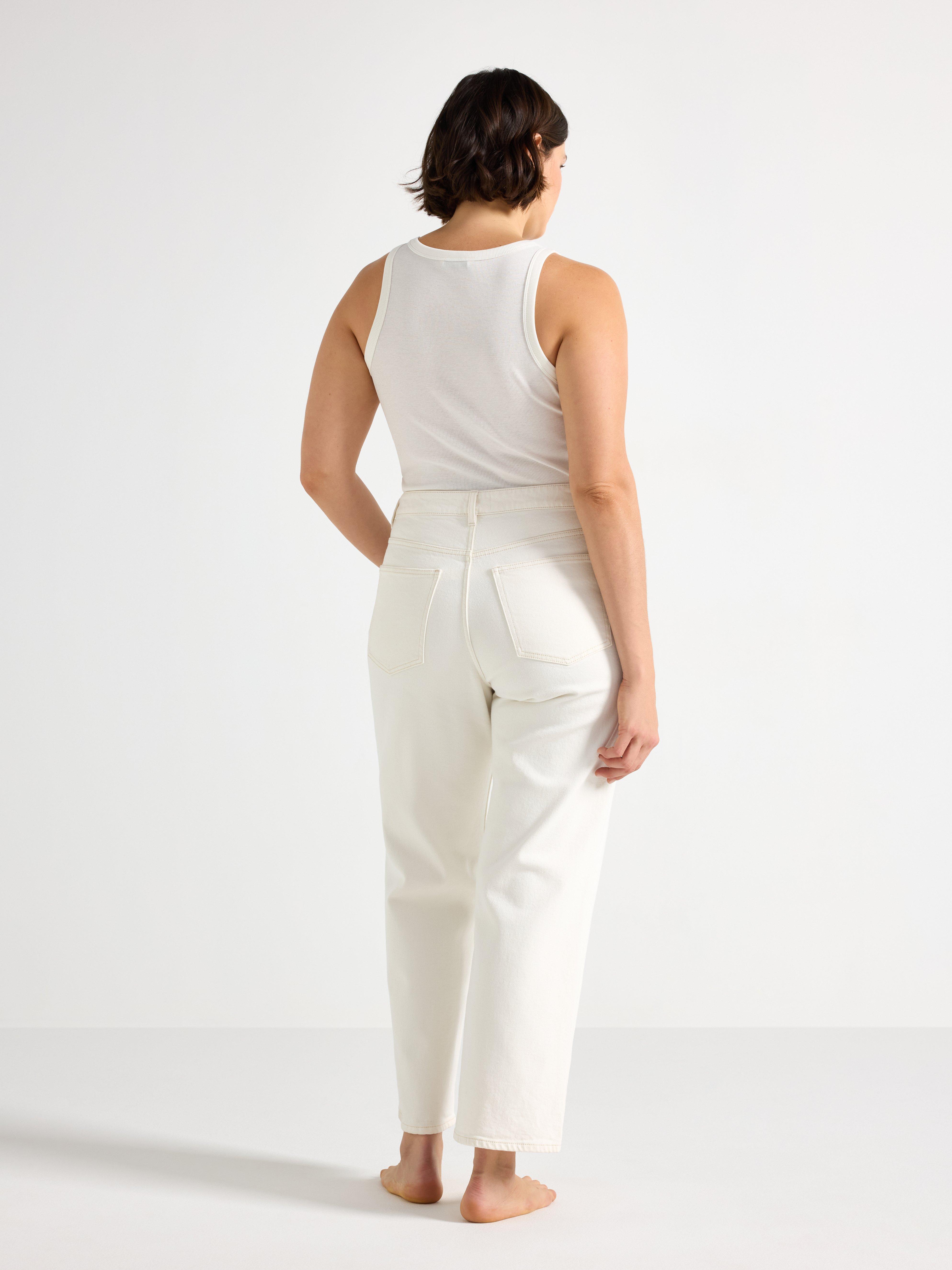 Jeans - Dame - Hvit