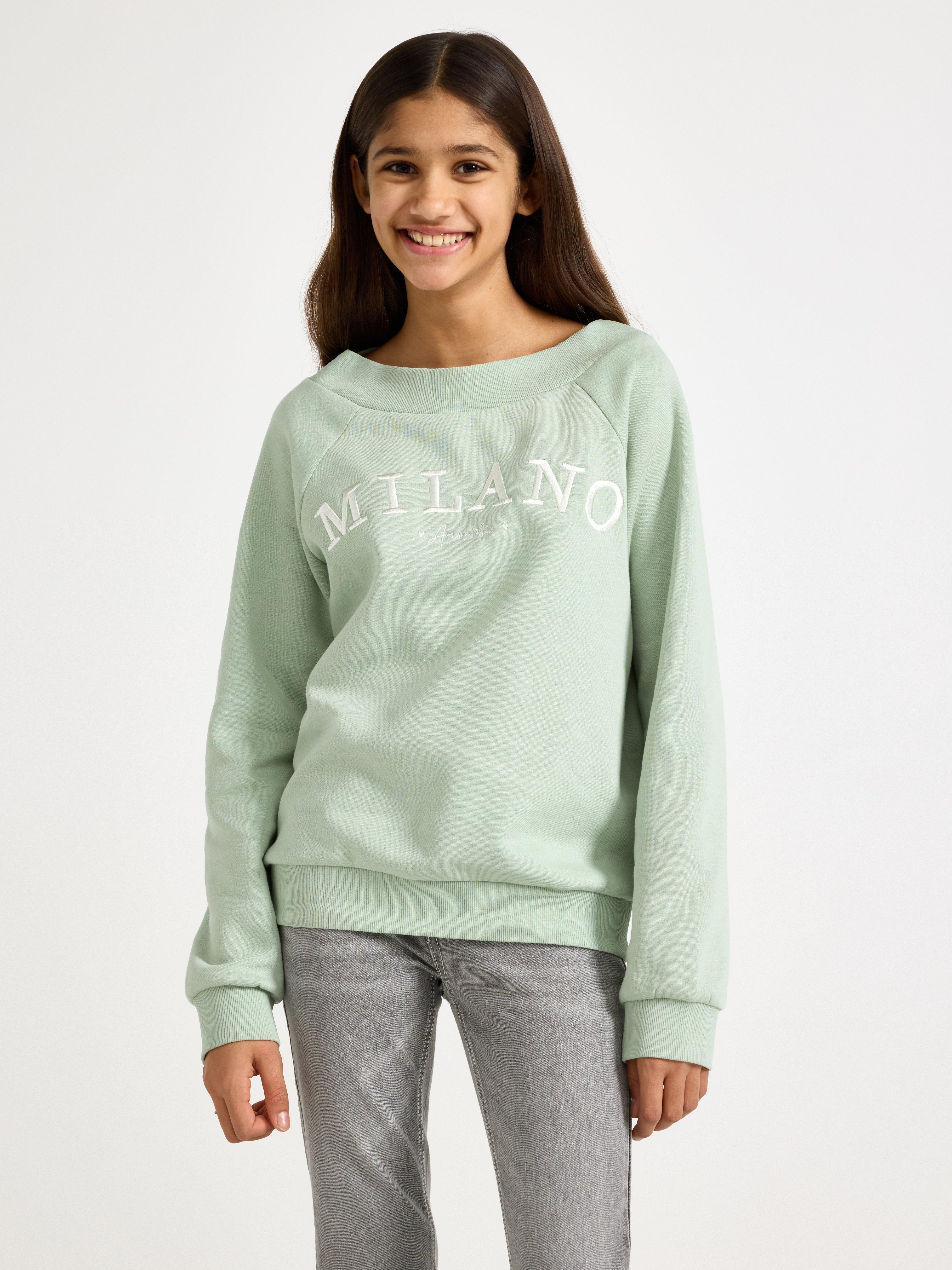 Sweatshirt - Børn - Grøn