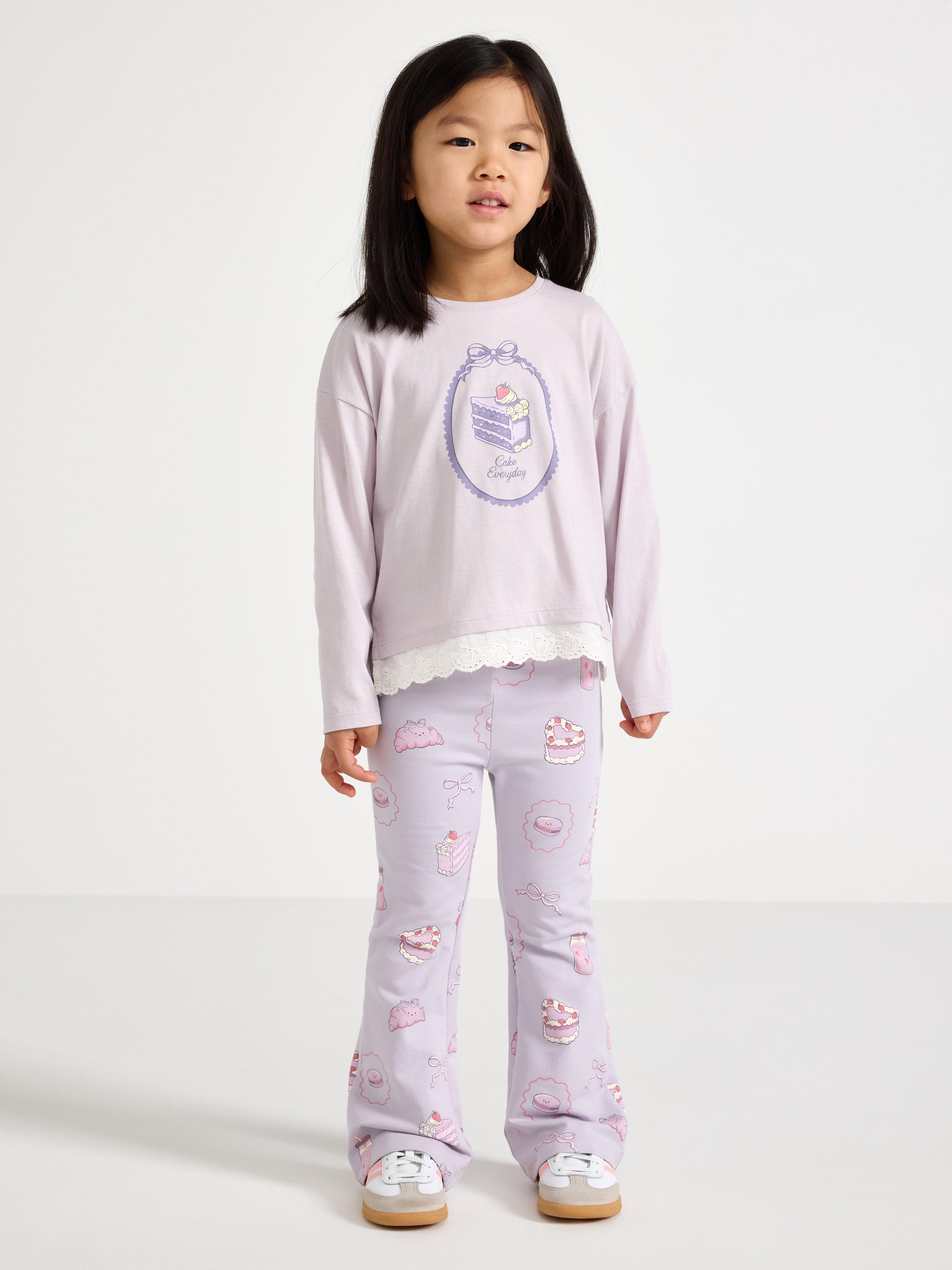 Leggings - Børn - Lilla