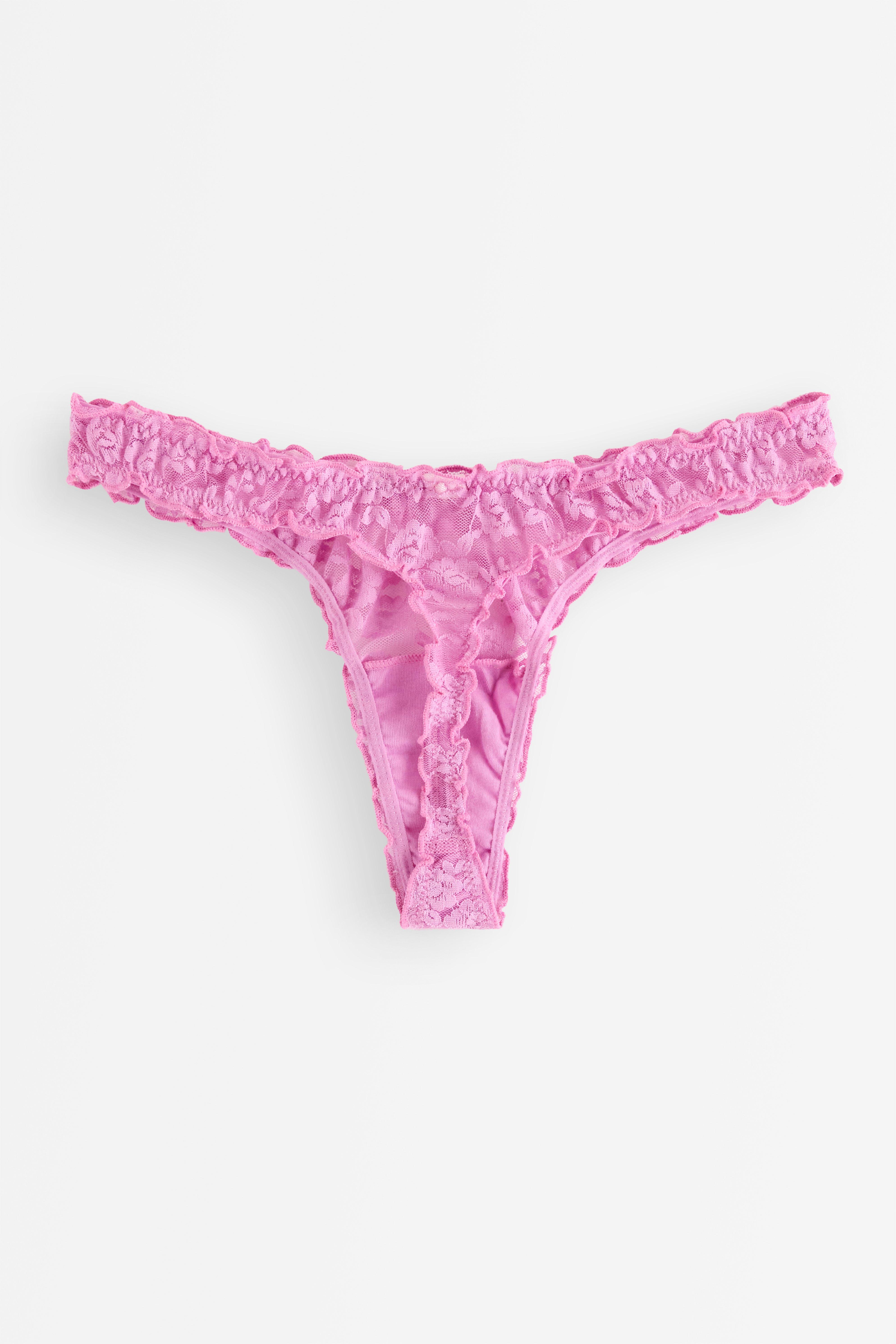 Stringtruse med lavt liv - Undertøy - Rosa