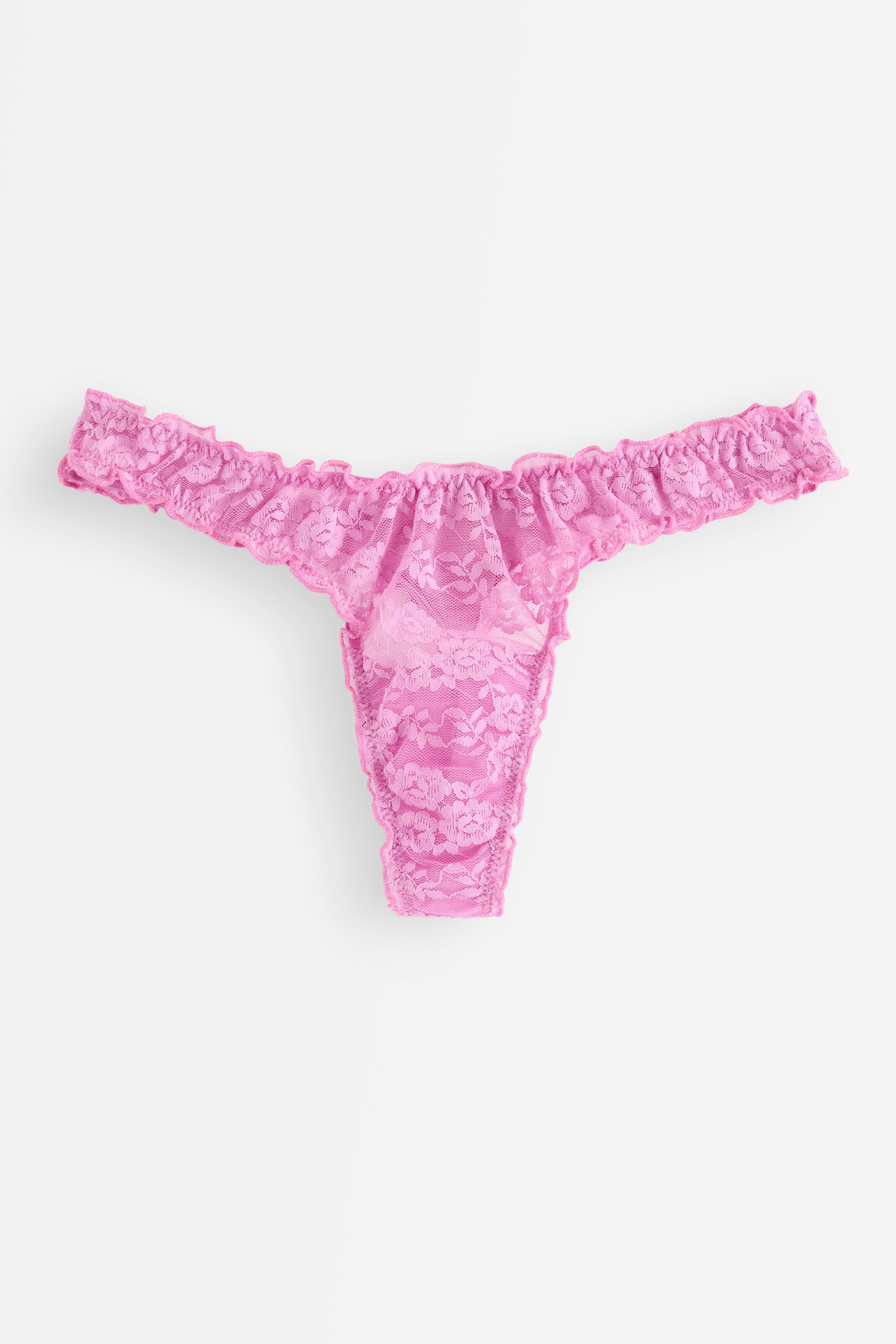 Stringtruse med lavt liv - Undertøy - Rosa