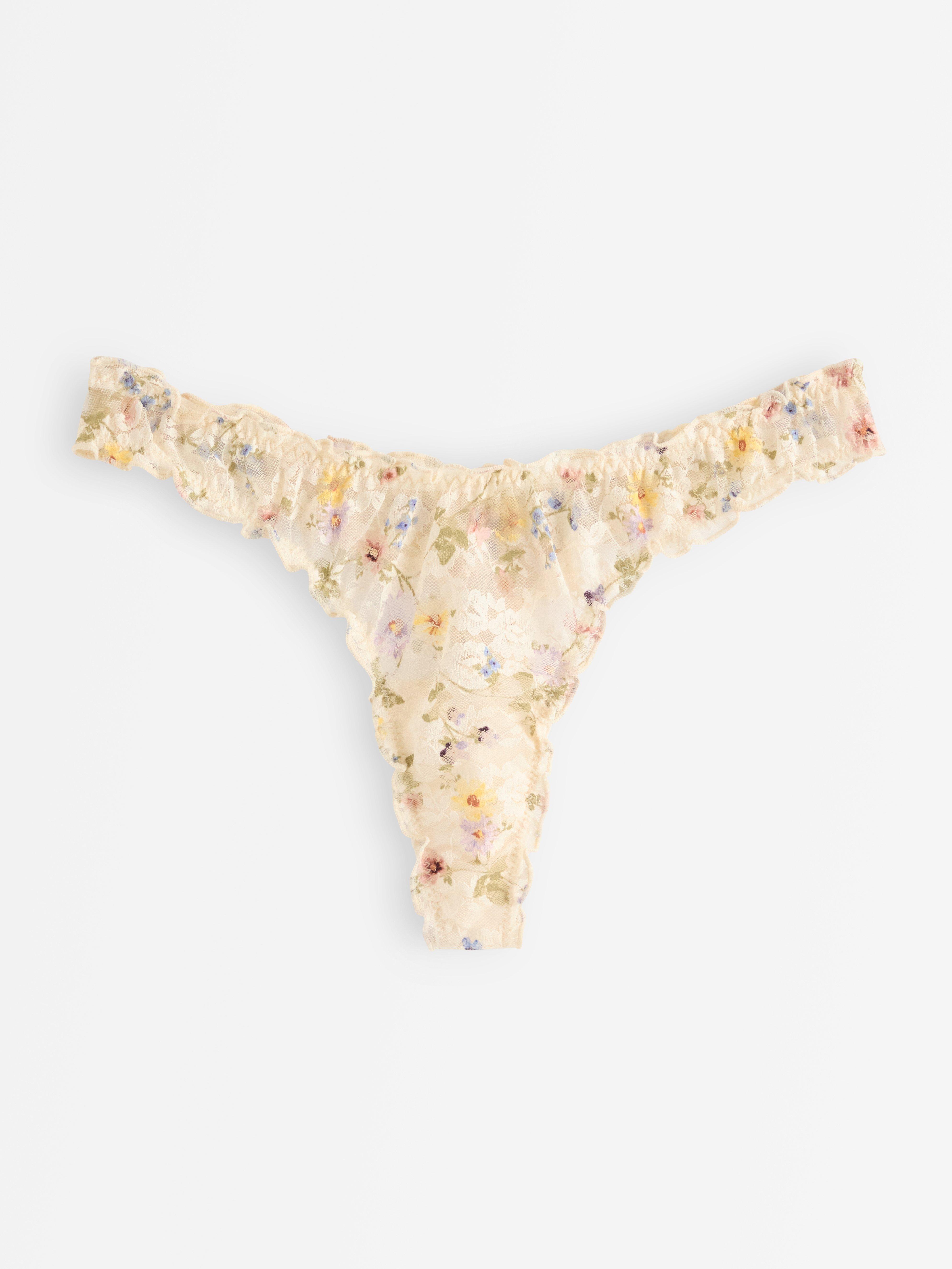 tangá s nízkym pásom - Spodná bielizeň - Biela