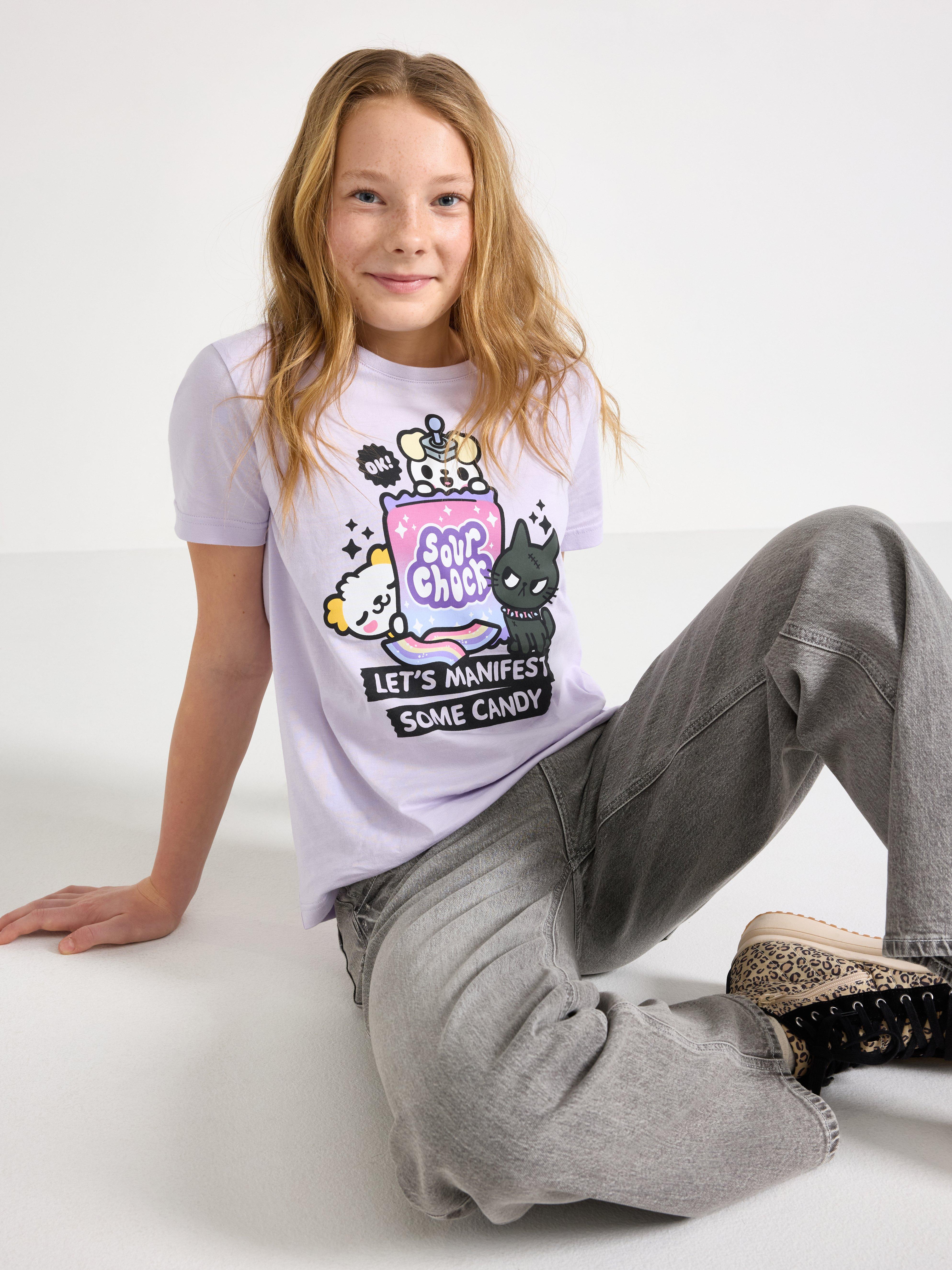 T-shirt - Barn - Lila