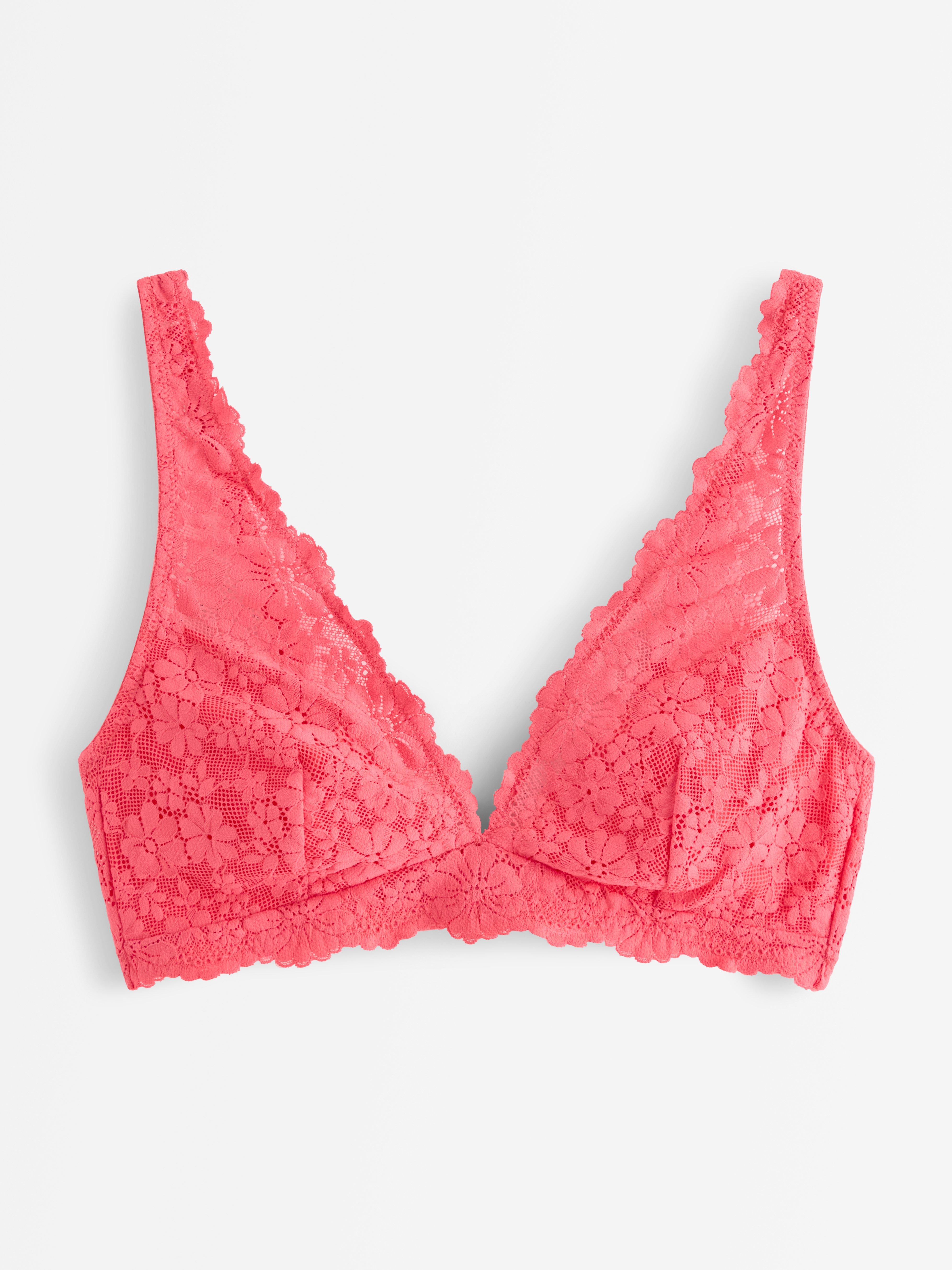 Rintaliivit ilman toppauksia (bralette) - Alusvaatteet - Koralli