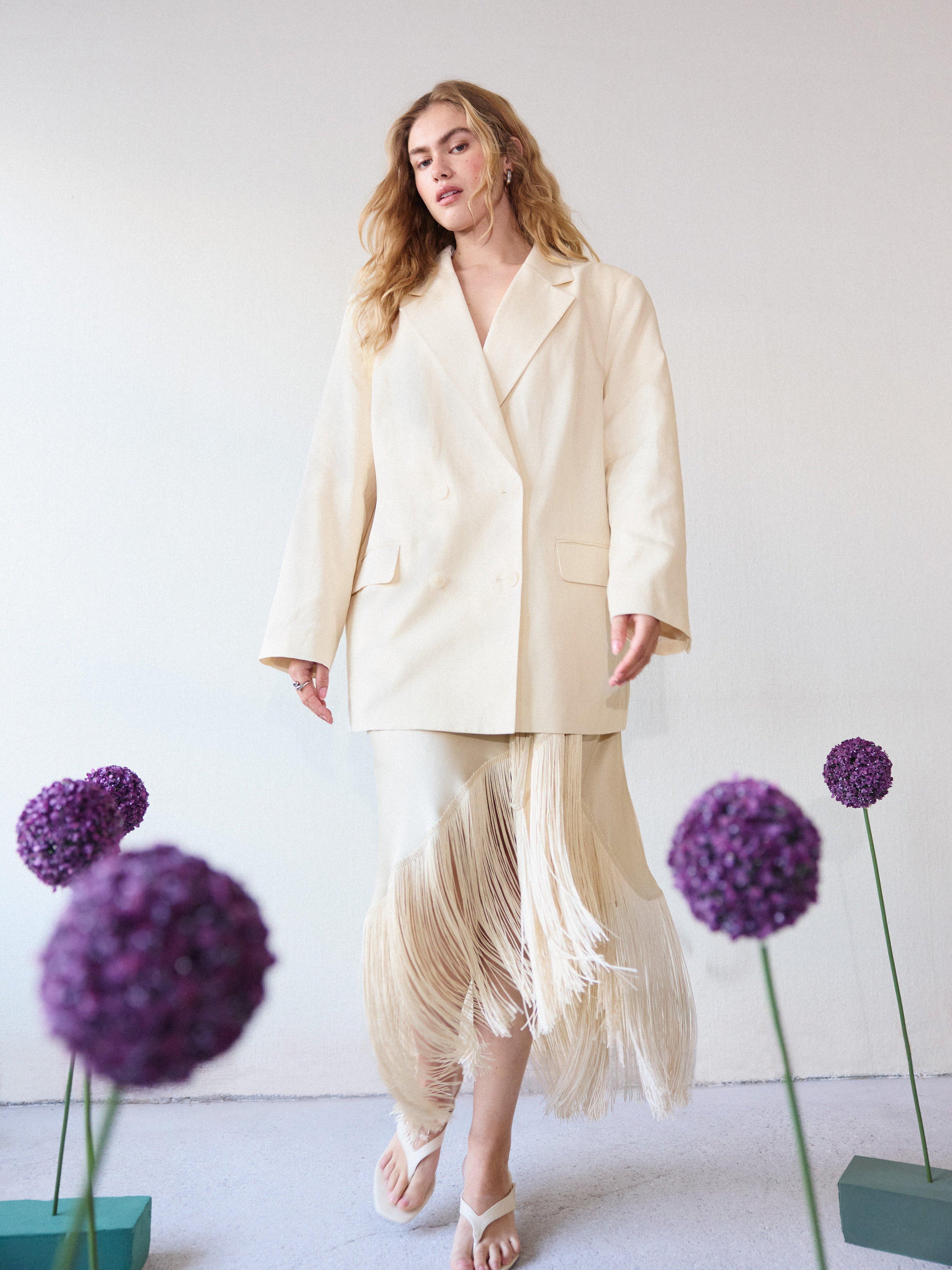 Blazer - Dame - Beige