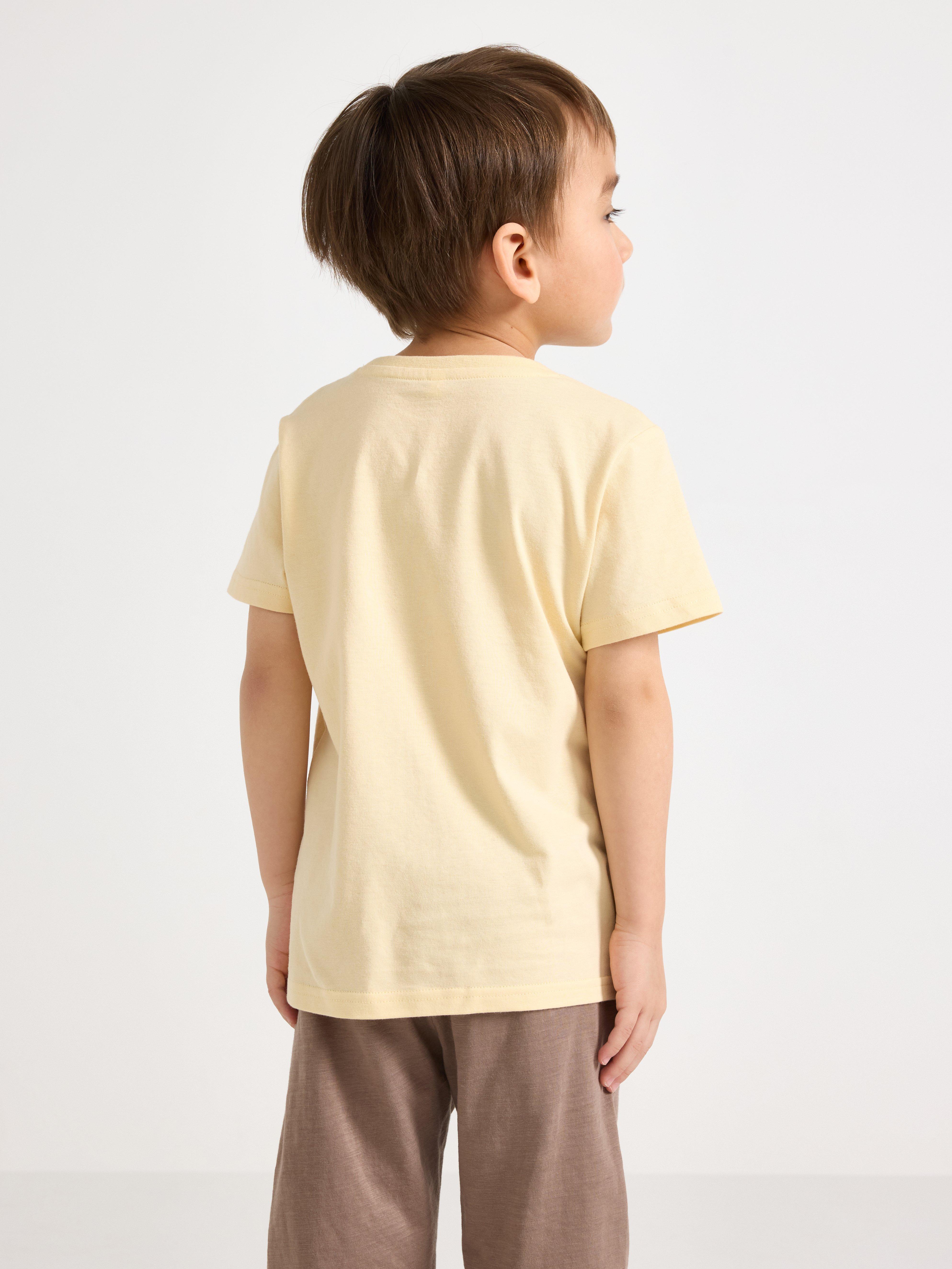 T-shirt - Barn - Gul