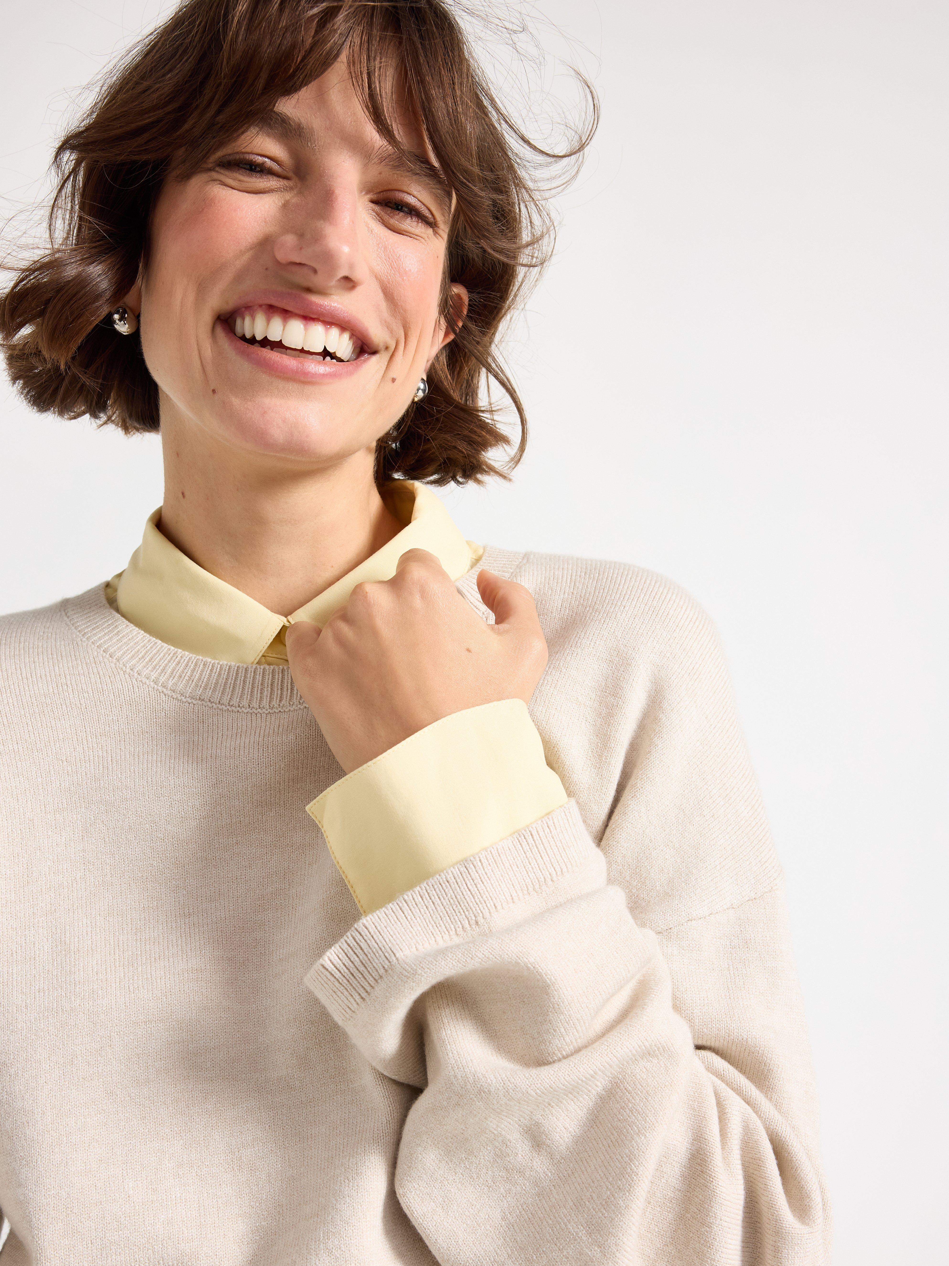 Sweater - Dame - Beige