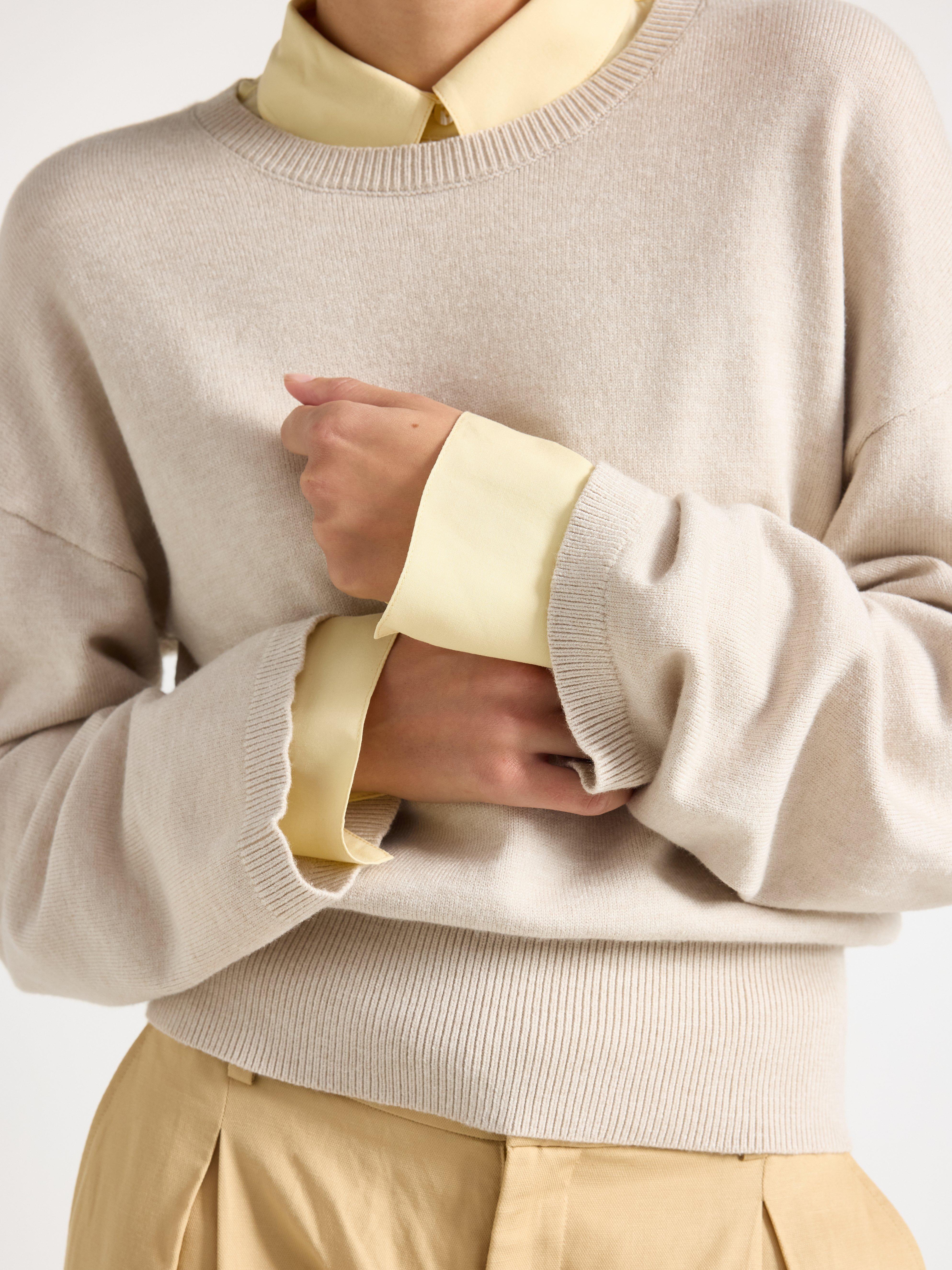 Tröja - Dam - Beige