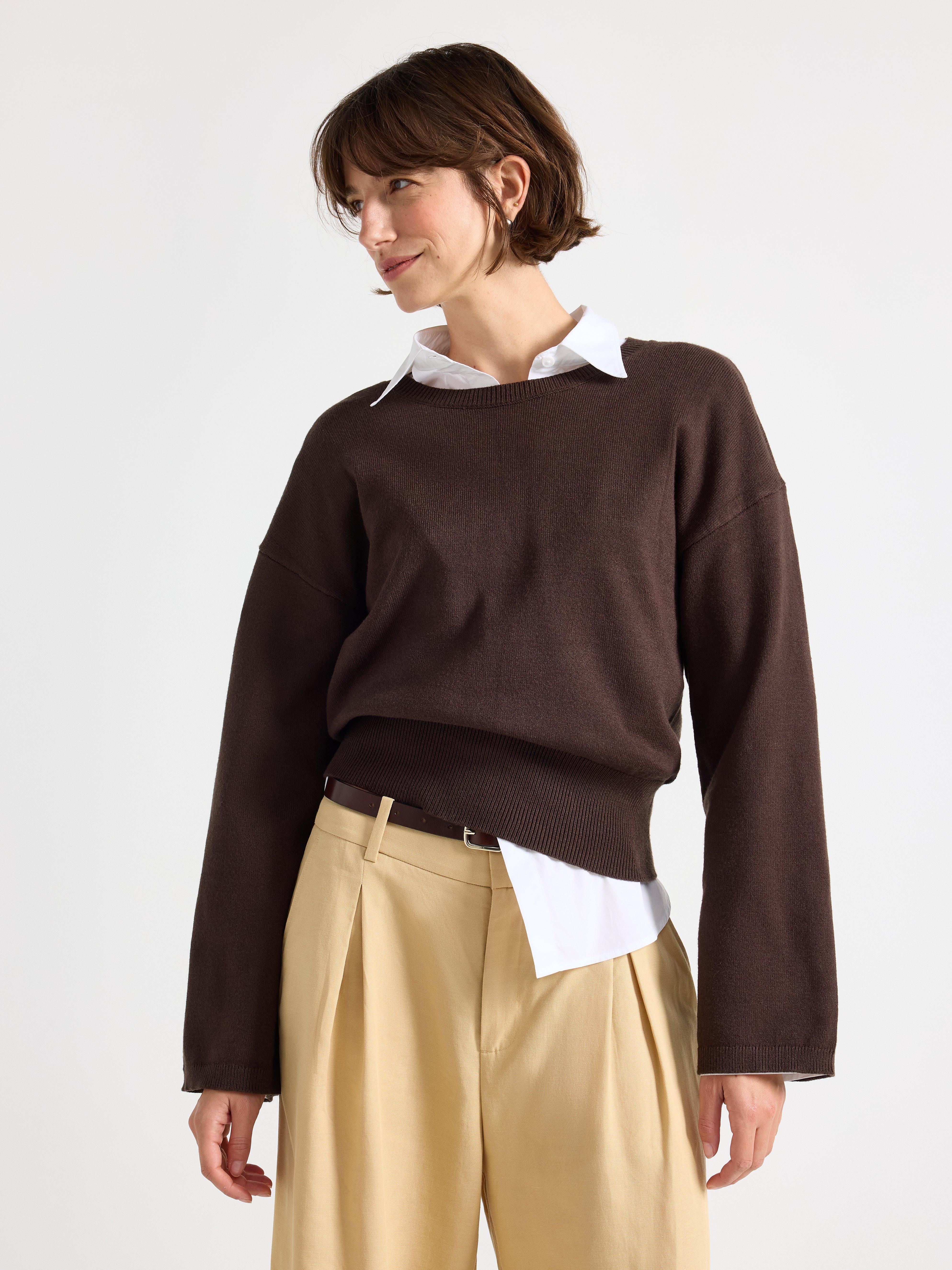 Sweater - Dame - Brun