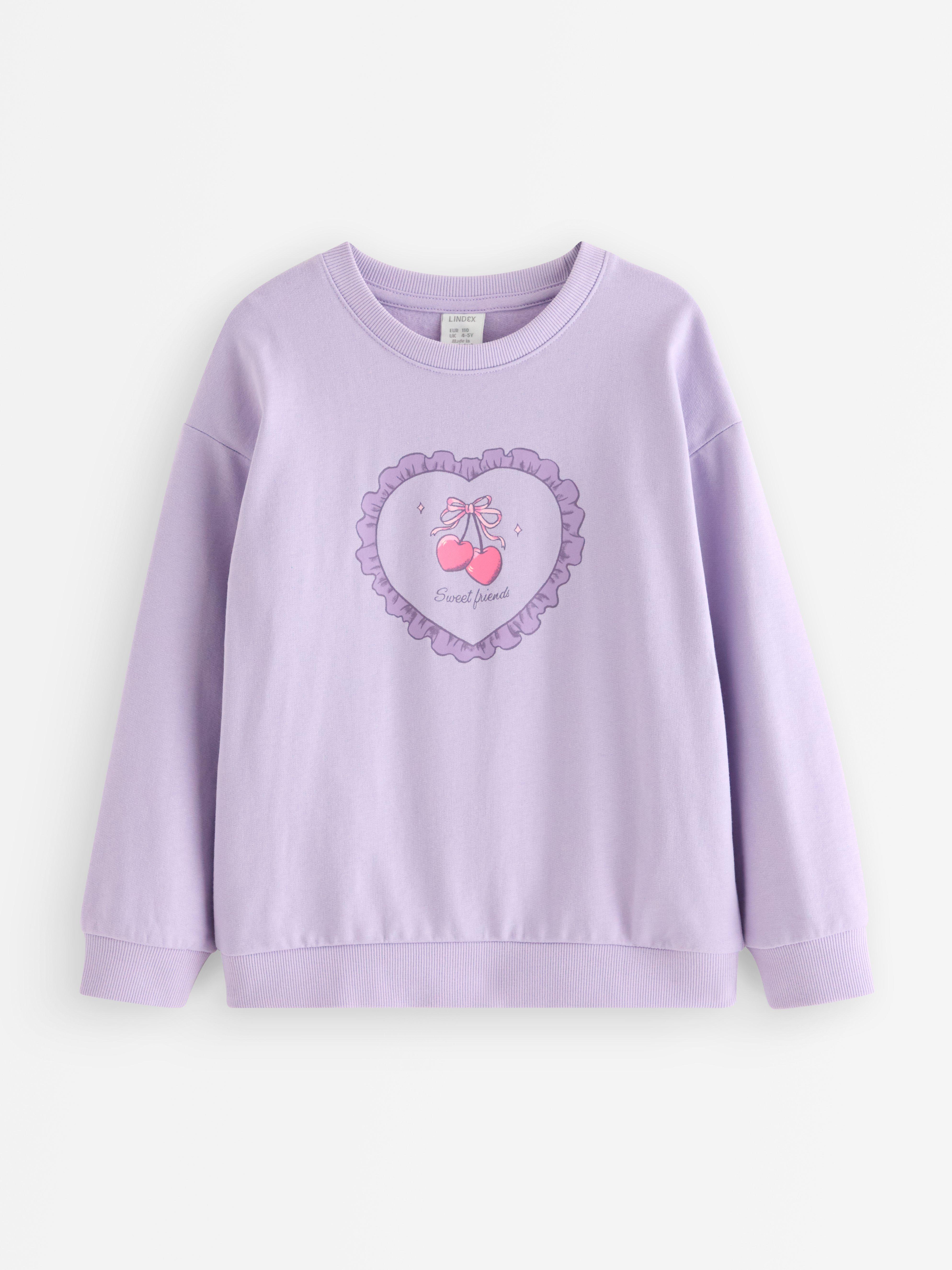 Sweatshirt - Barn - Lila