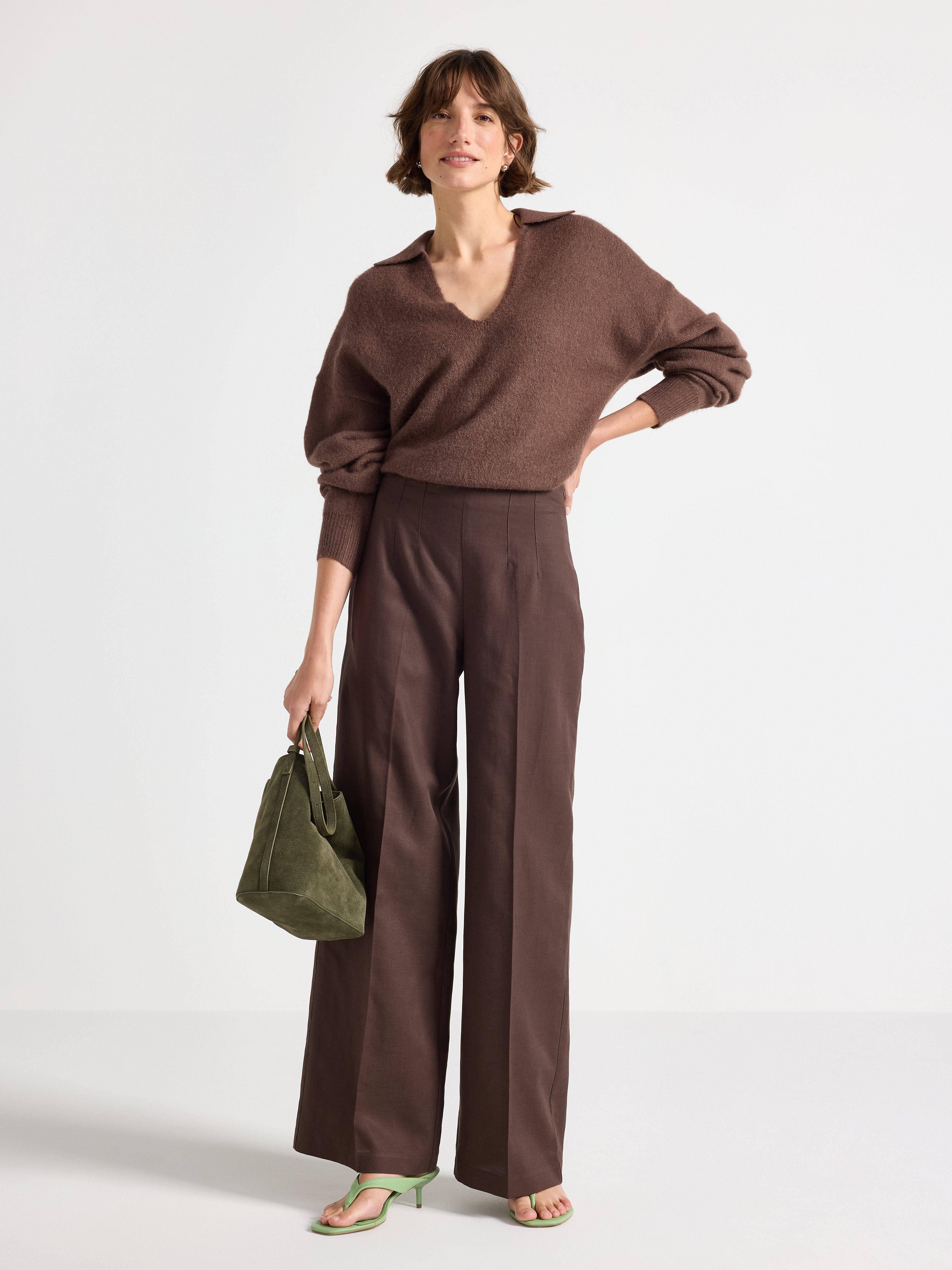Trousers - Womens Wear - Brown