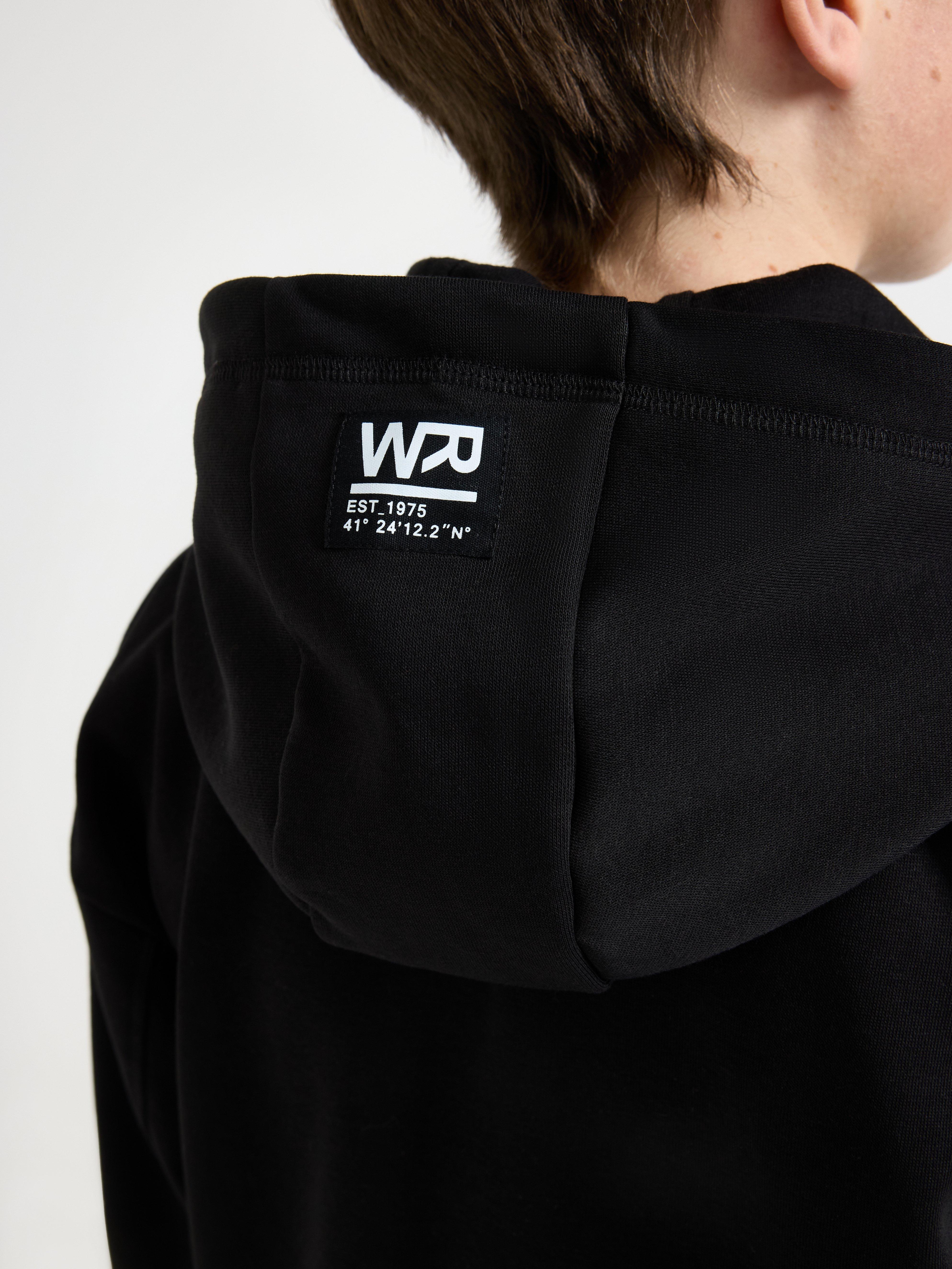 Sweatshirt med hætte - Børn - Sort