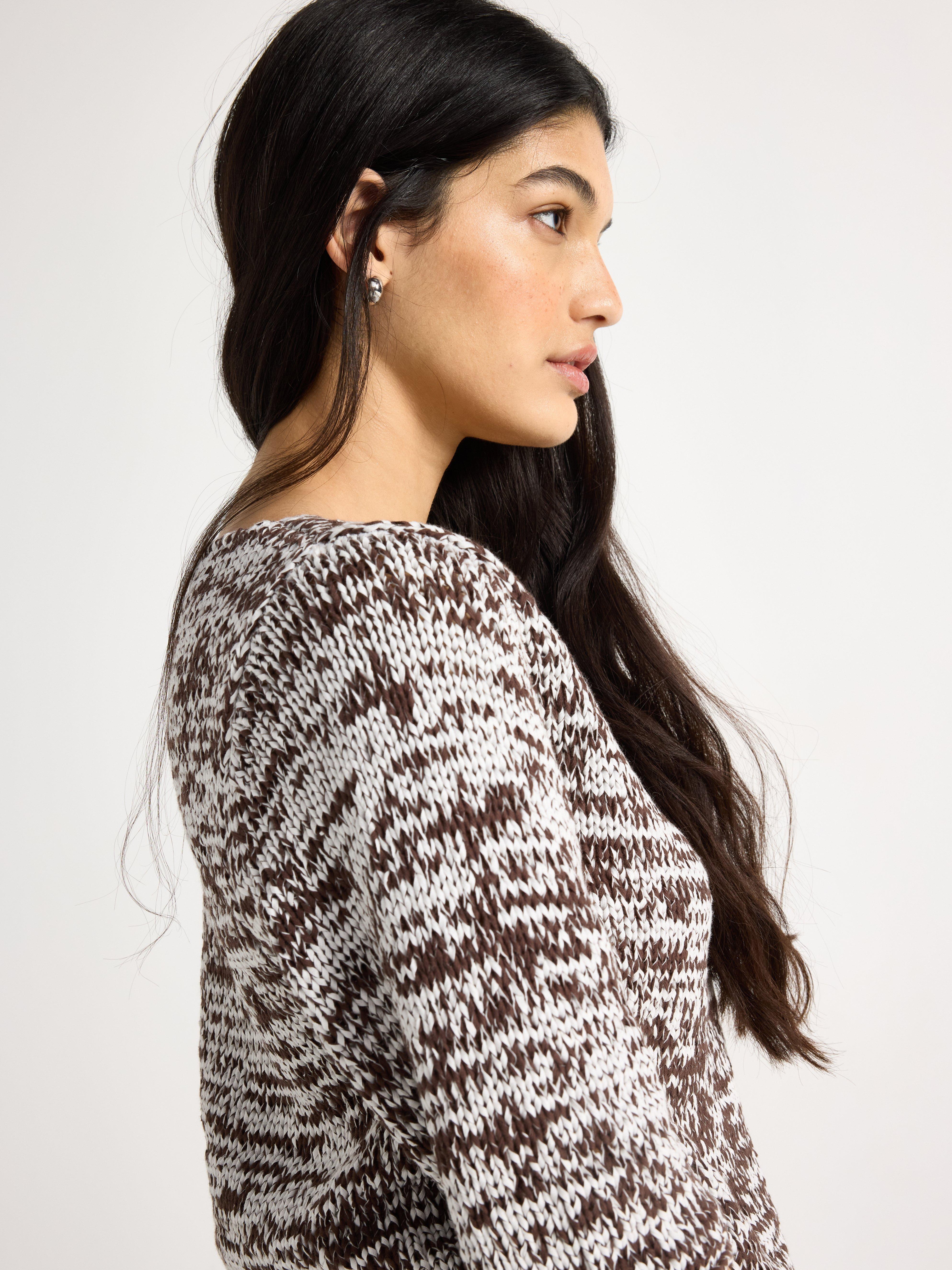 Sweater - Dame - Brun