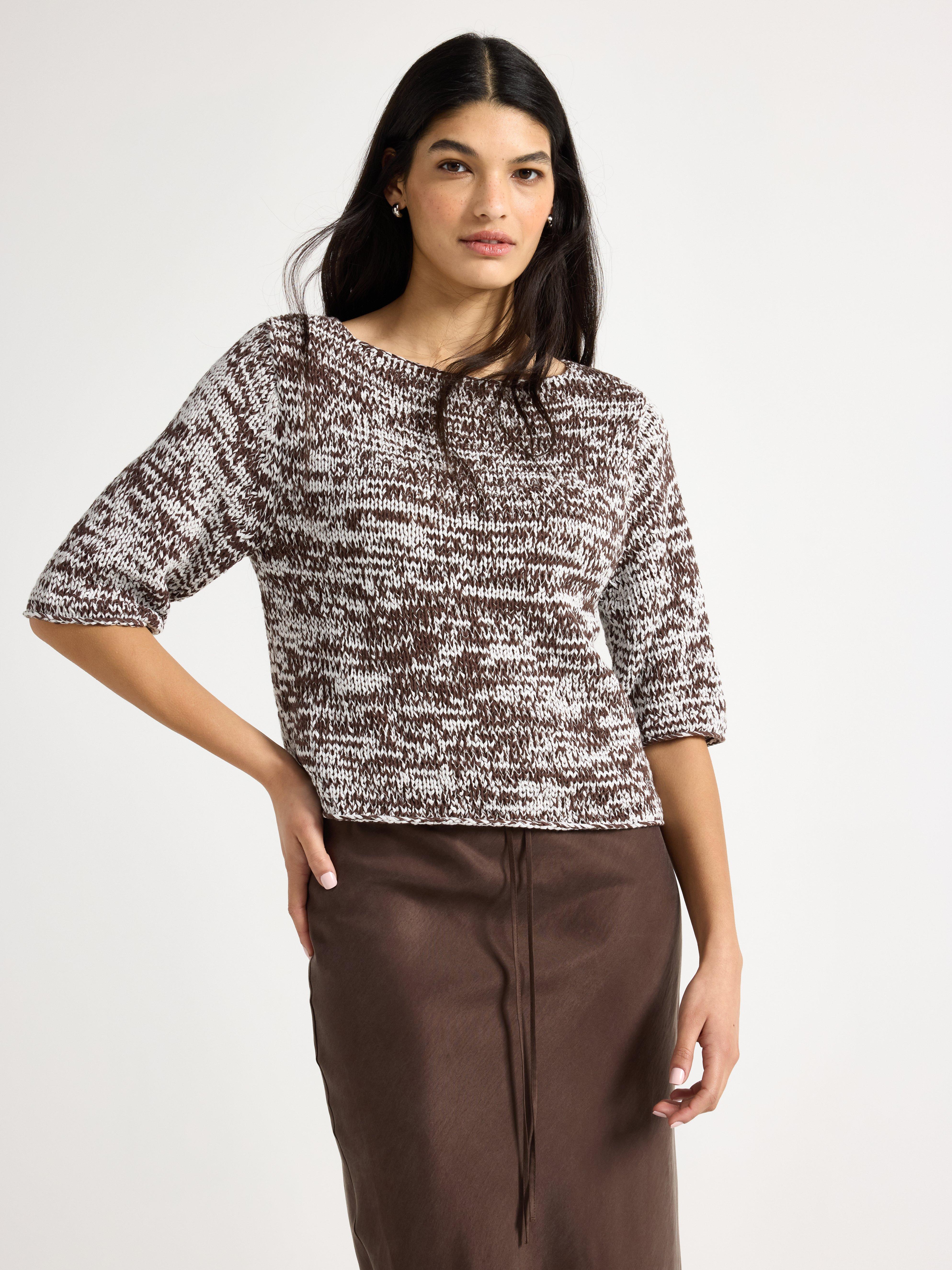 Sweater - Dame - Brun