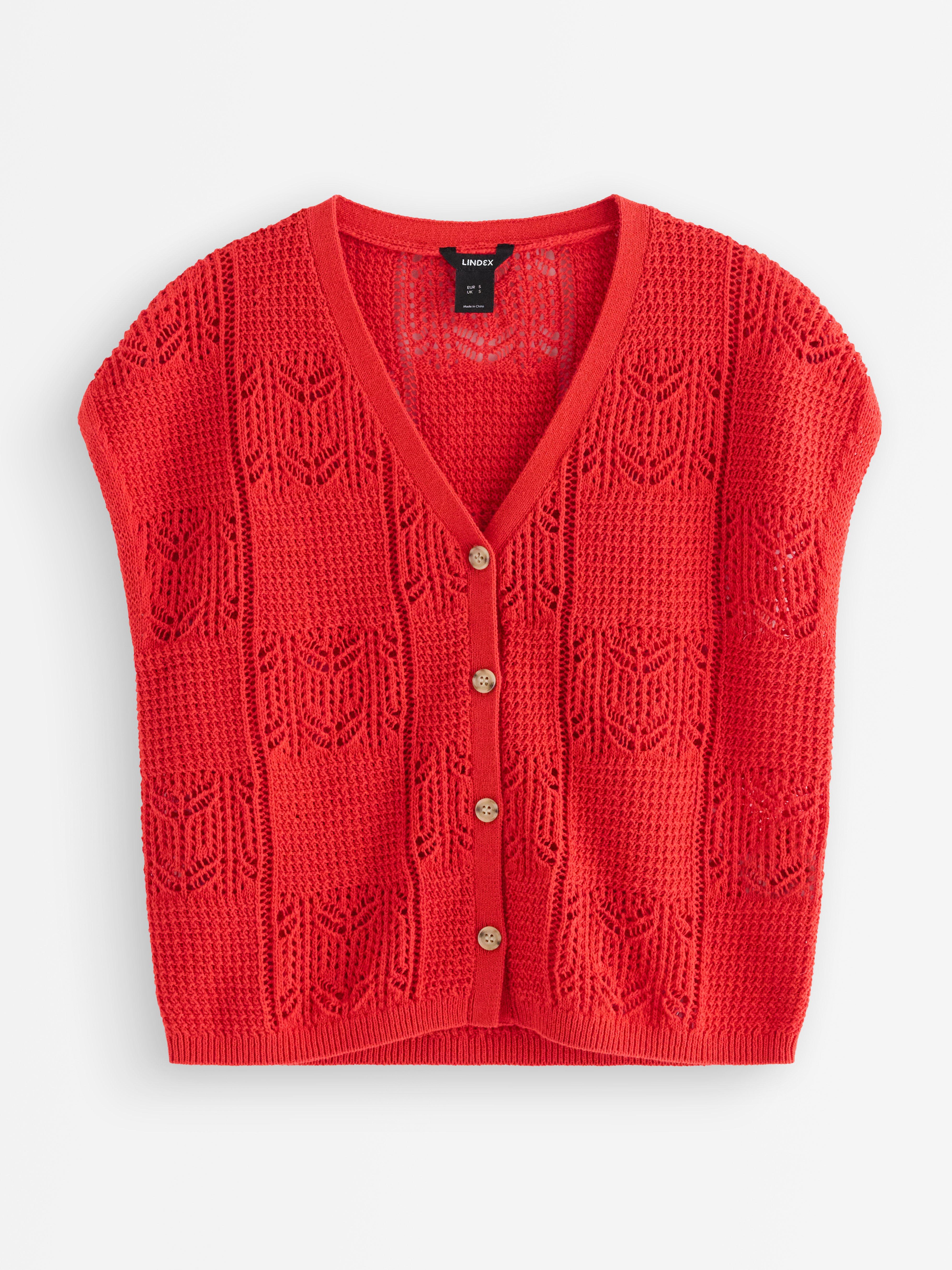 Sweater - Dame - Rød