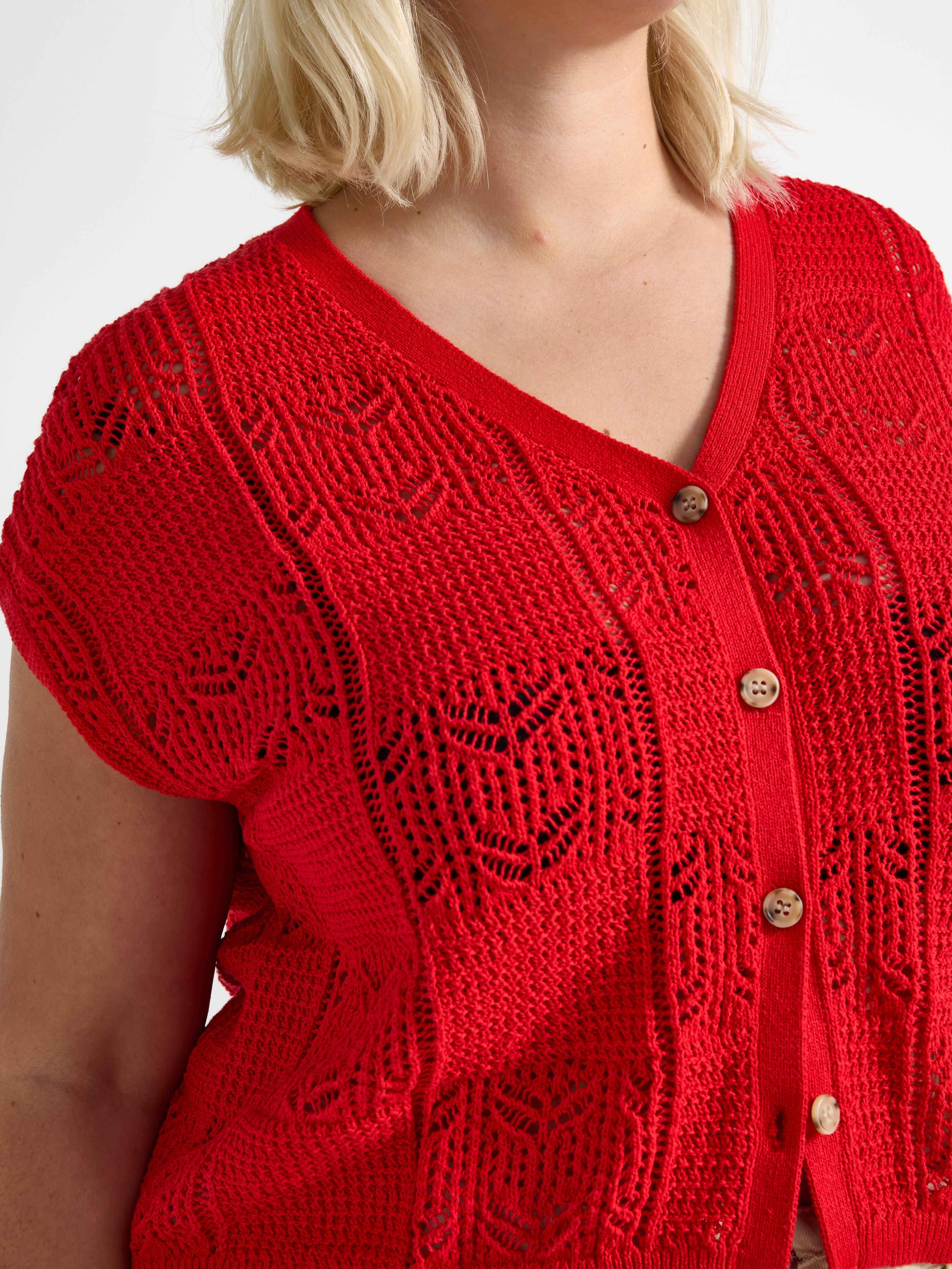 Sweater - Dame - Rød