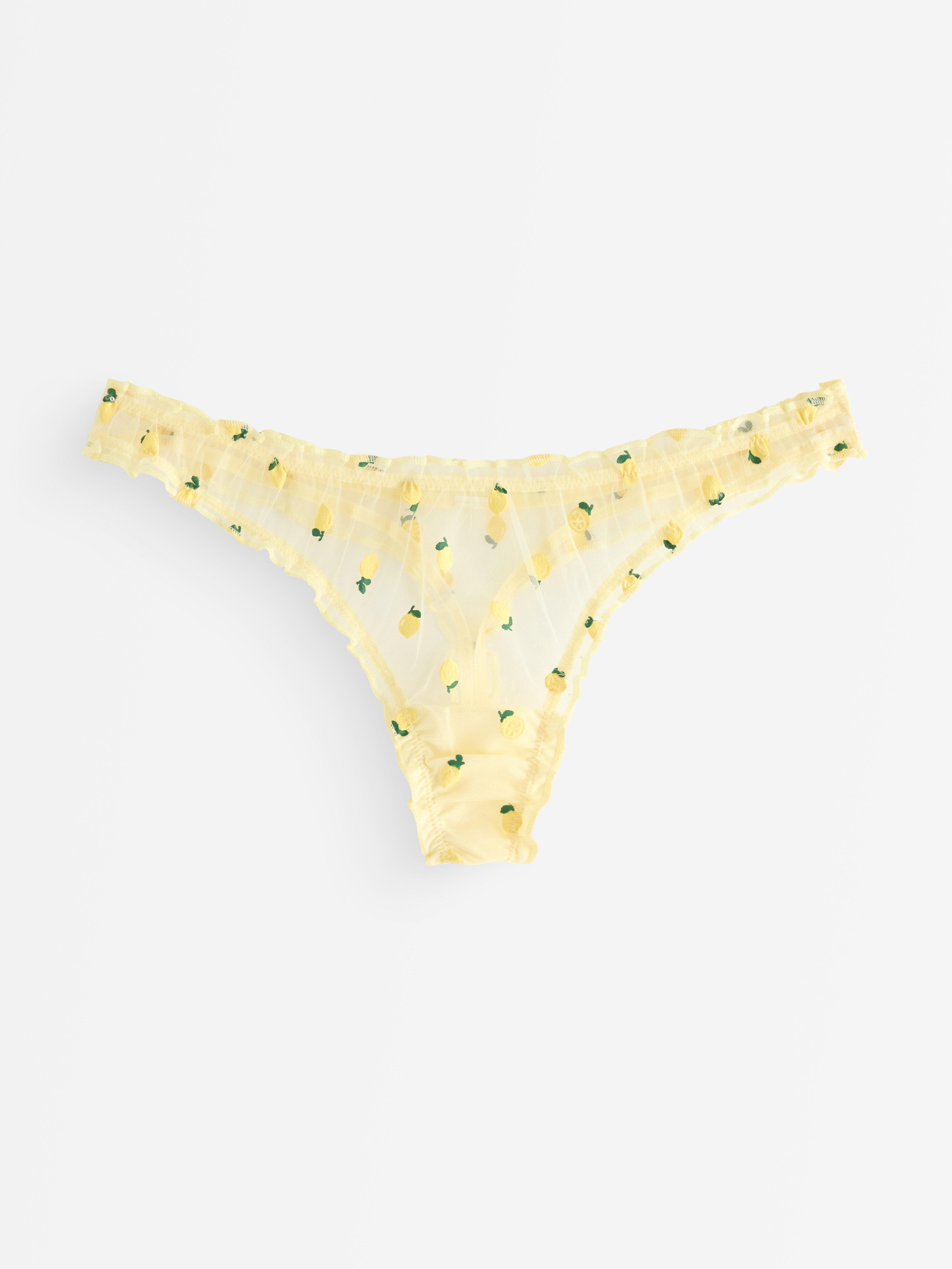 Thong Low - Lingerie - Yellow