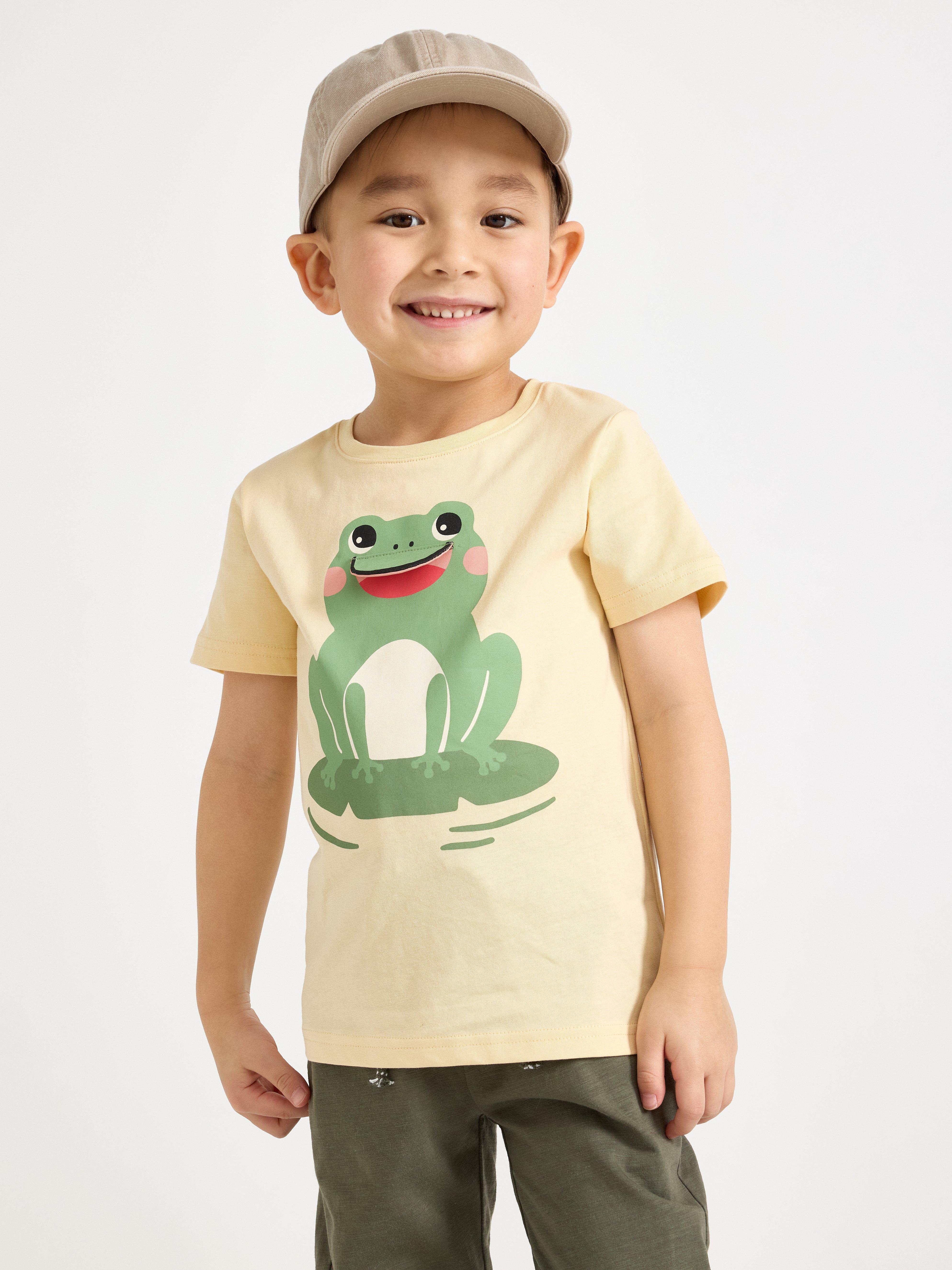 T-shirt - Barn - Gul