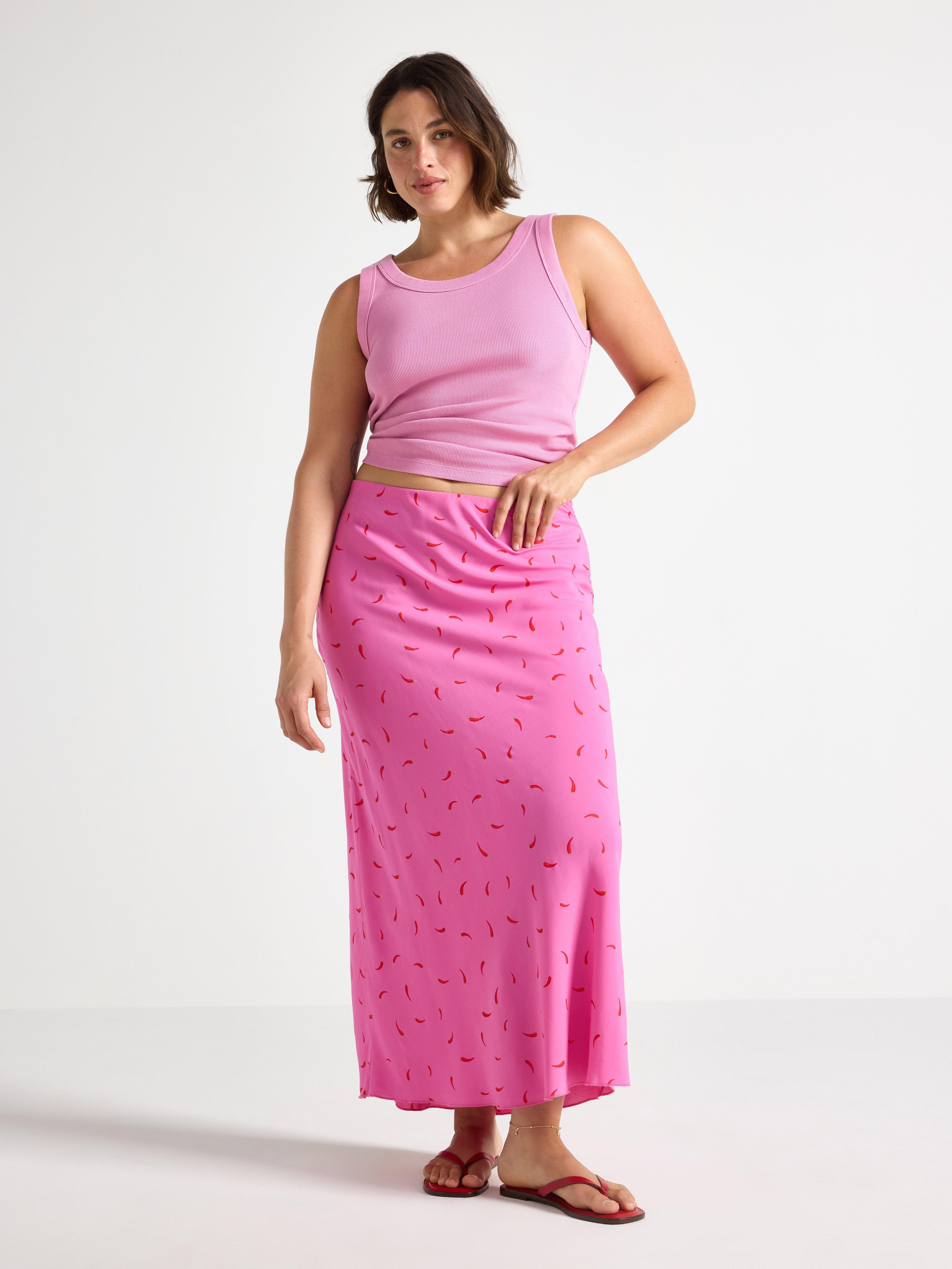 Maxi Skirt - Womens Wear - Pink