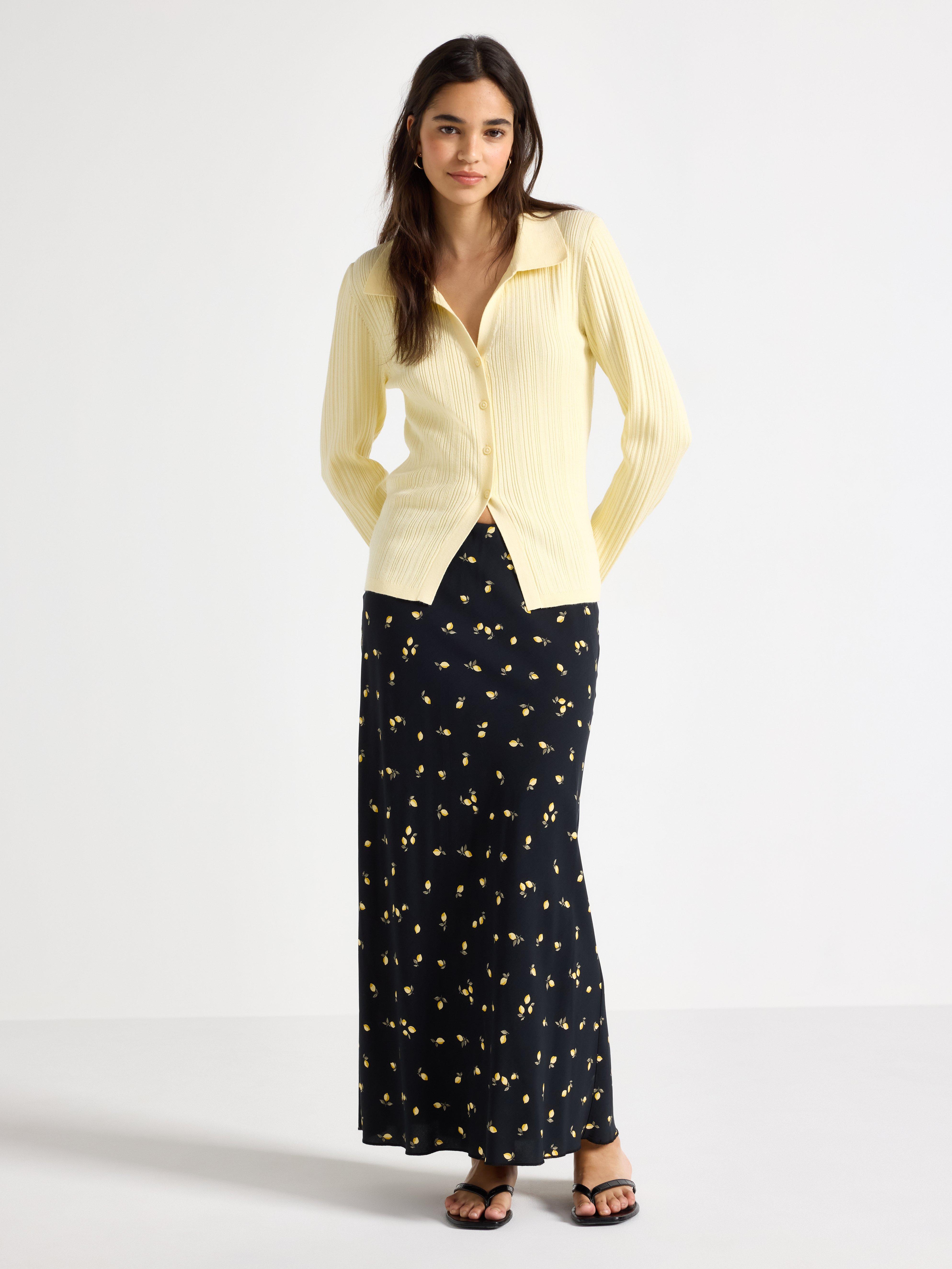 Maxi-nederdel - Dame - Sort